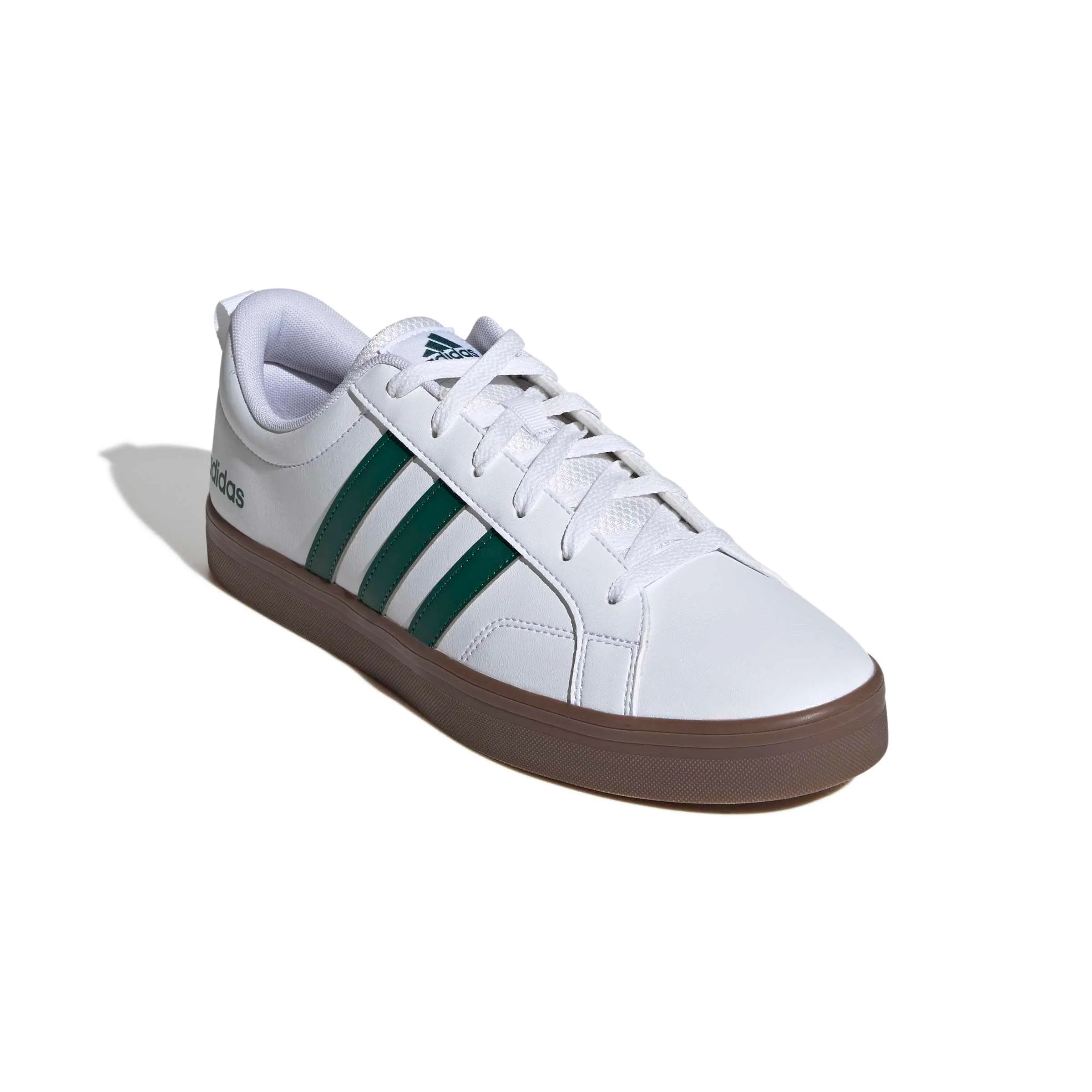 adidas Uomo Vs Pace 2.0 Shoes, Ftwr White/Collegiate Green/Gum5, 44 2/3 EU - immagine 3