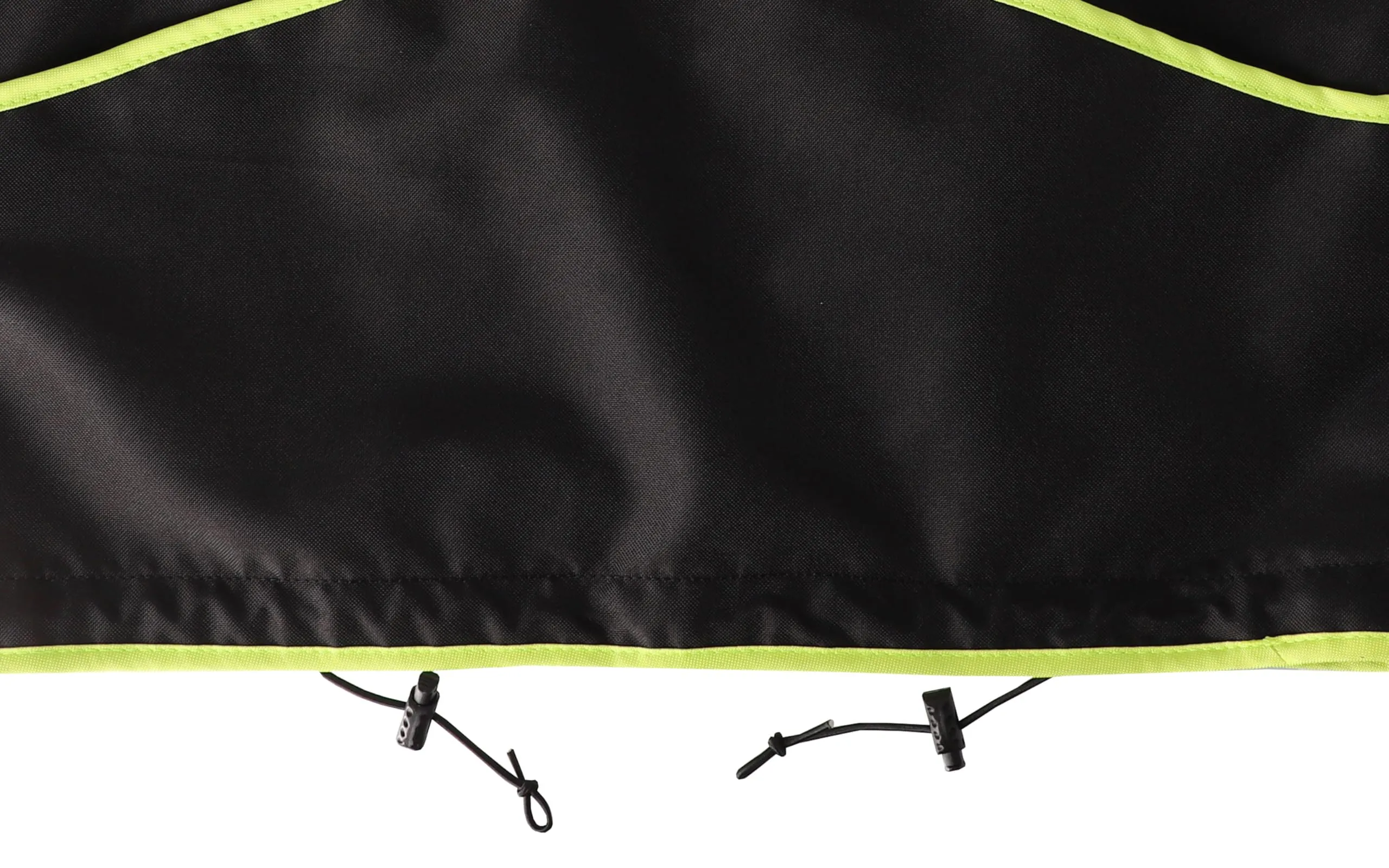 Dingo Waldemar Rutkowski Gilet da Dog Trainer con 2 Tasche con Zip, 2 Aperte, Cappuccio, Regolabile, Aderente, Impermeabile, Nero con Bordo Verde - Taglia XL (16433) - immagine 3