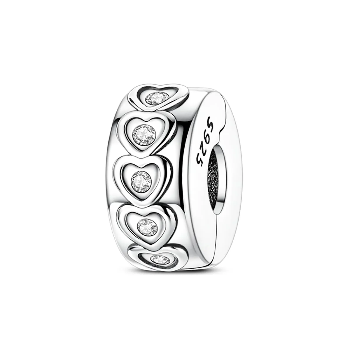LNQOBU Clip/Stopper Charms per Bracciale Argento 925 Pave Cubic Zirconia Bead Stella Luna Farfalla Blu Gioielli Regalo per Donna - immagine 5
