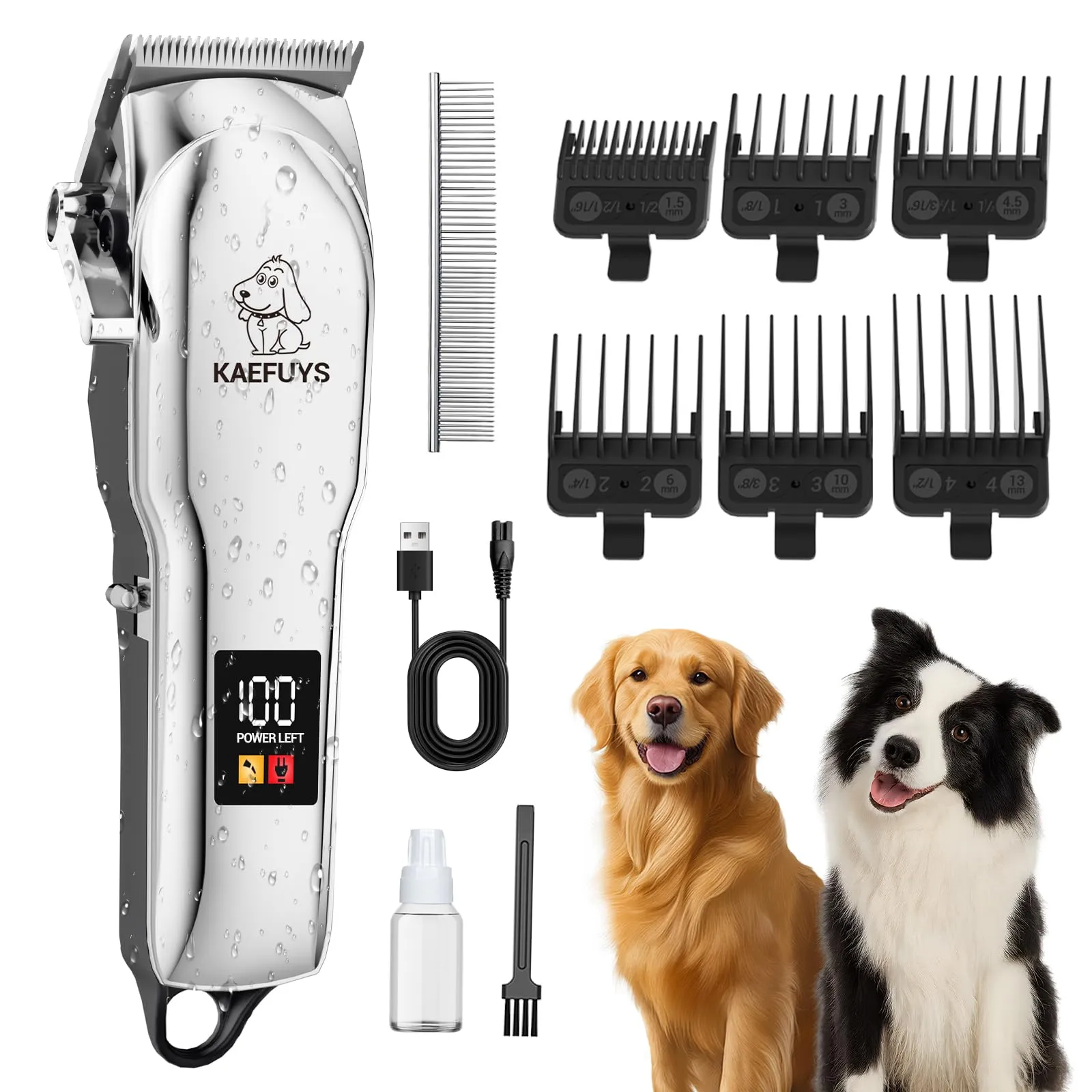 Tosatrice per Cani Pelo Lungo Professionale Motore Potente 7000 RPM - immagine 1