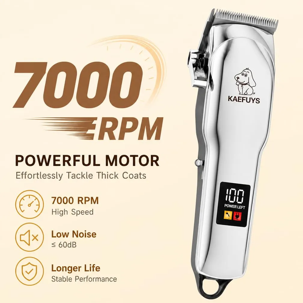 Tosatrice per Cani Pelo Lungo Professionale Motore Potente 7000 RPM - immagine 4