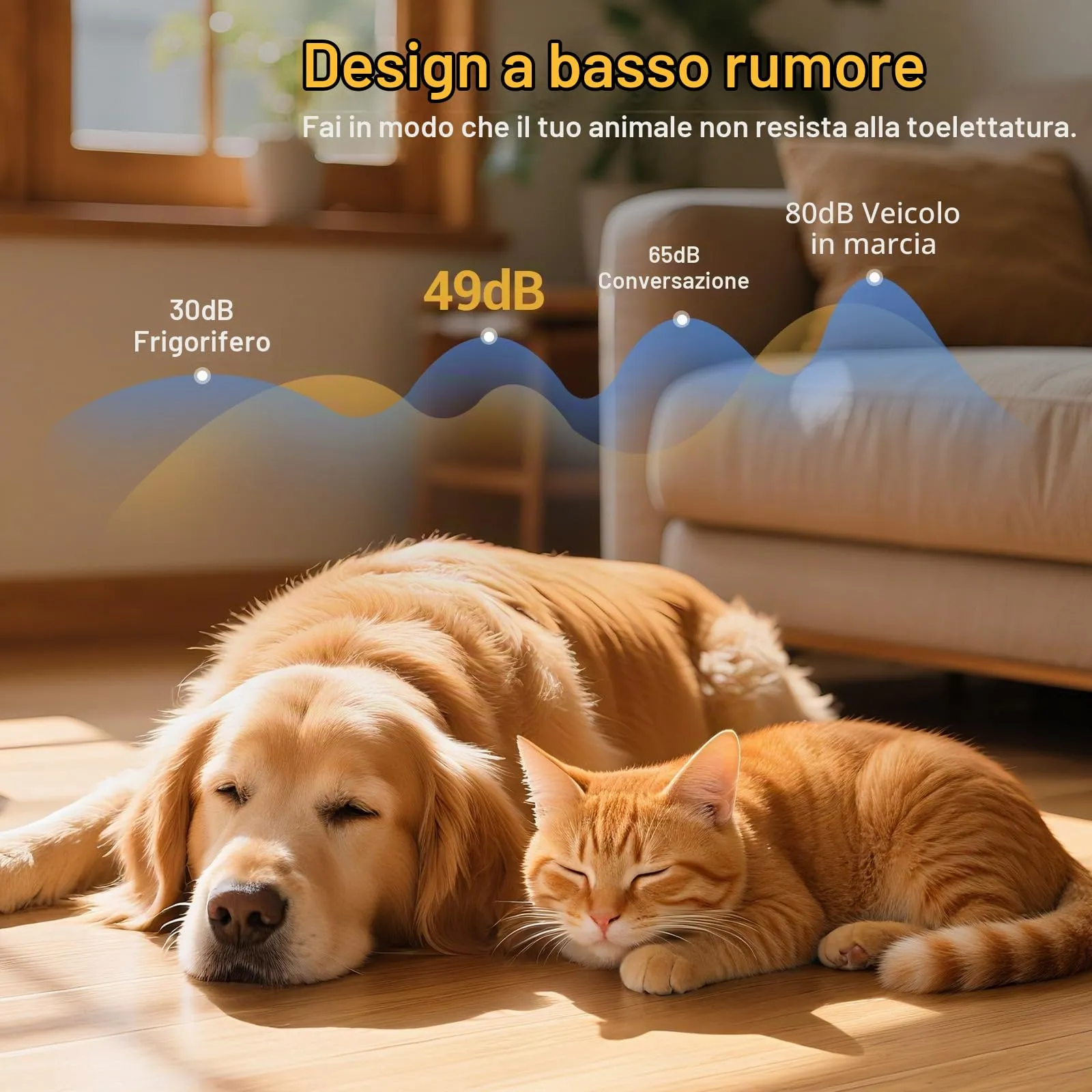 Tosatrice per Cani Pelo Lungo Professionale Motore Potente 7000 RPM - immagine 6