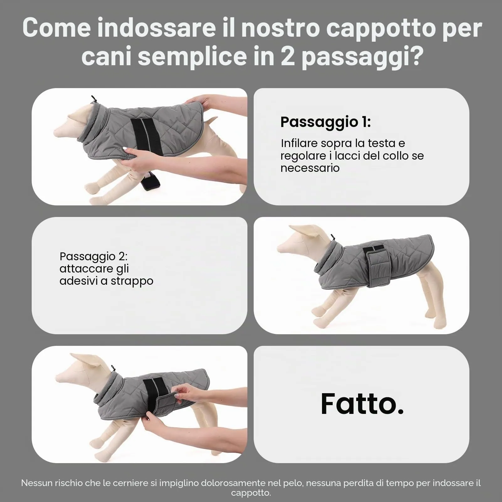 ASENKU Cappotto Invernale Cane 3XL per Cani Molto Grandi, Giacca Calda Impermeabile Antivento, Strappo Regolabile, Strisce Riflettenti – Per Pastore Tedesco, Rottweiler, Alano - immagine 8