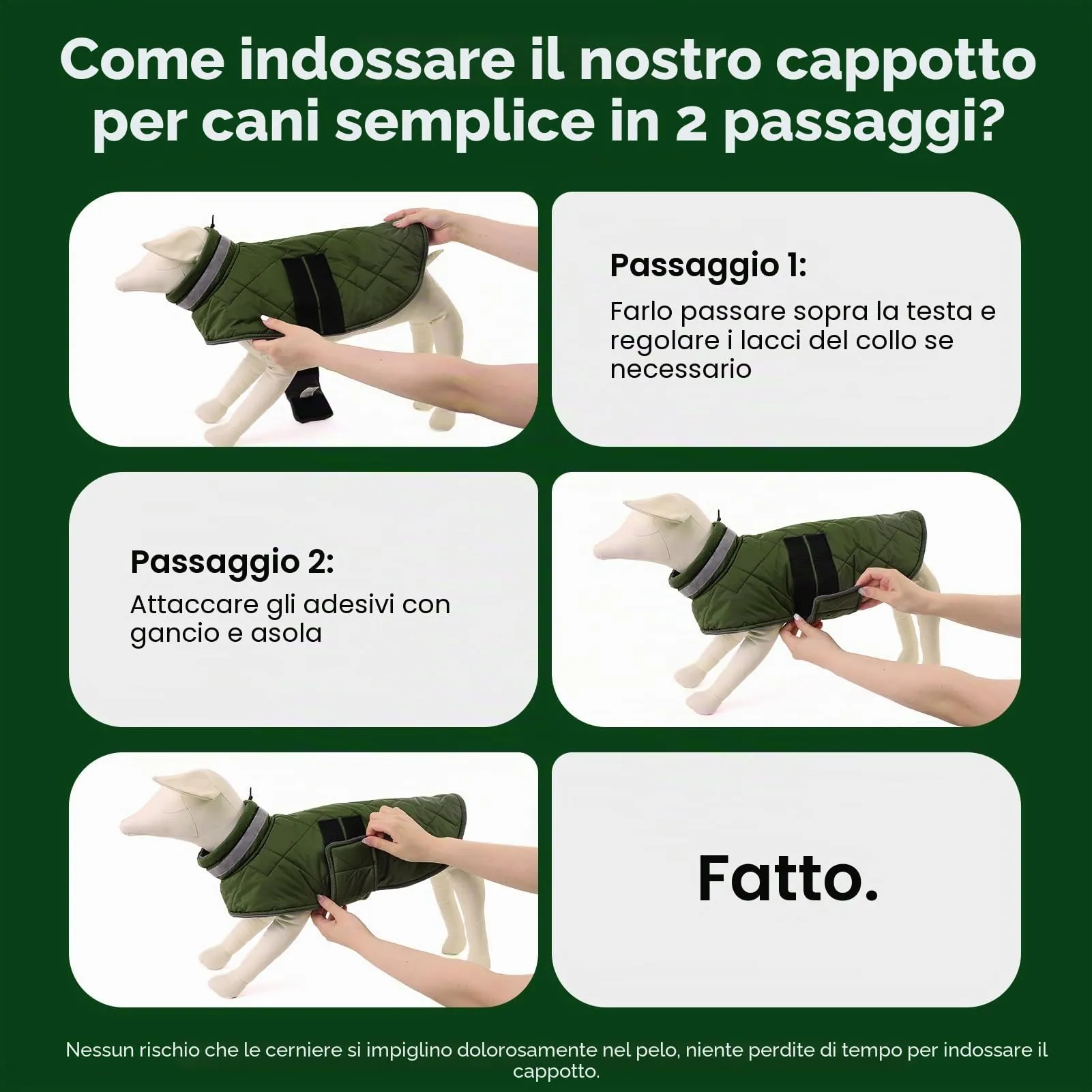 ASENKU Cappotto Invernale Cane XL per Cani Grandi, Impermeabile Antivento, Giacca in Pile Calda con Riflettenti, Regolabile, Apertura Collare – Per Border Collie, Pastore Australiano, Boxer - immagine 8