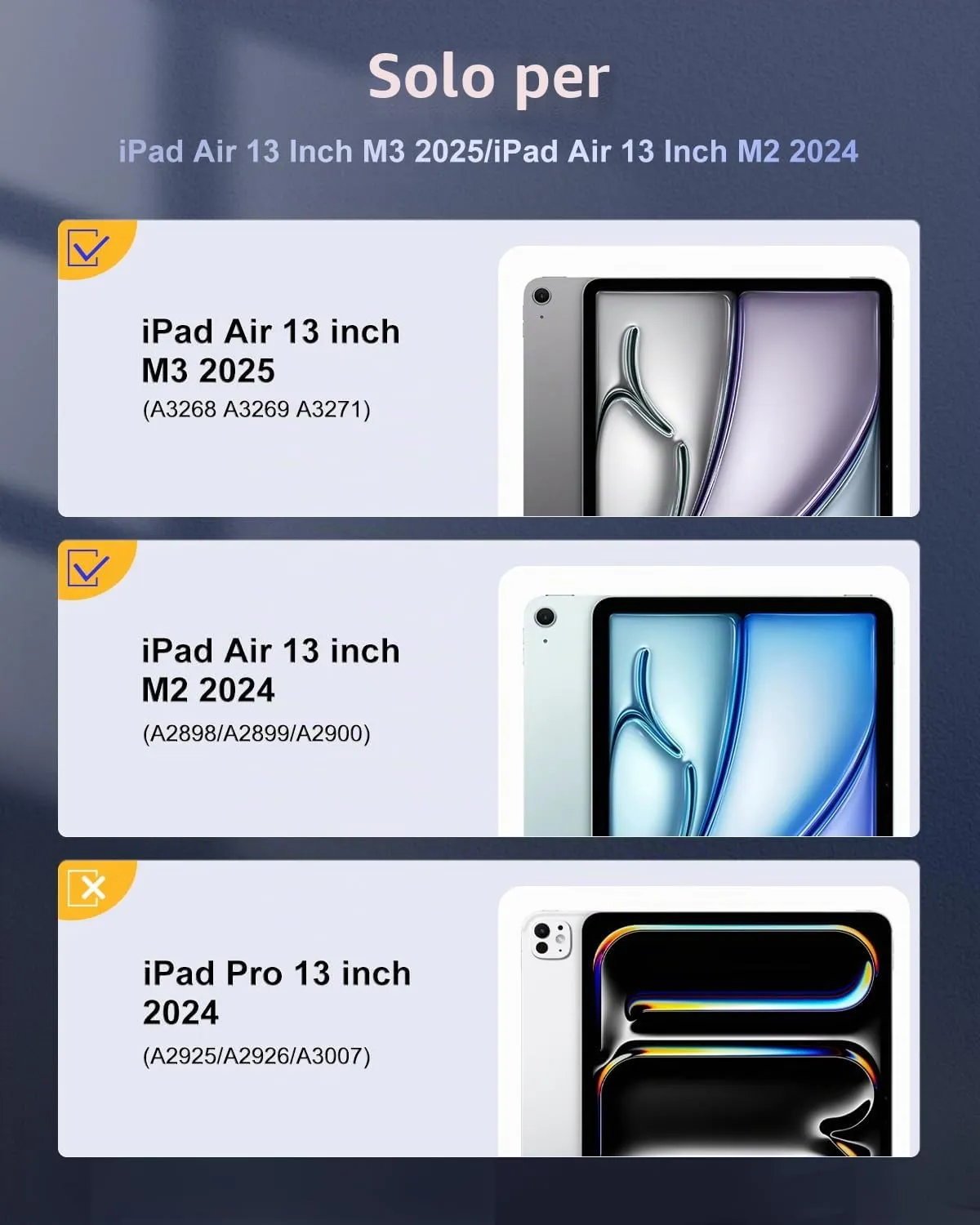 TiMOVO Cover per iPad Air 13 Pollici M4/M3/M2, Azzurro Cielo Soleggiato - immagine 2