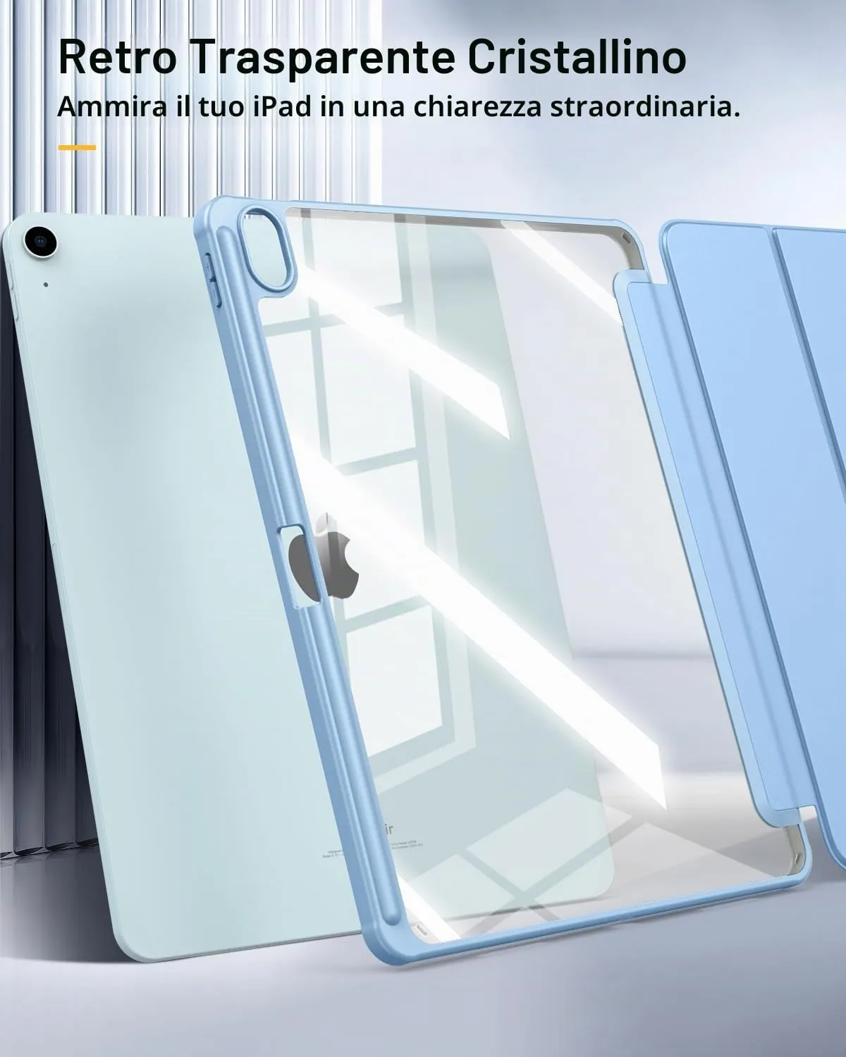 TiMOVO Cover per iPad Air 13 Pollici M4/M3/M2, Azzurro Cielo Soleggiato - immagine 6