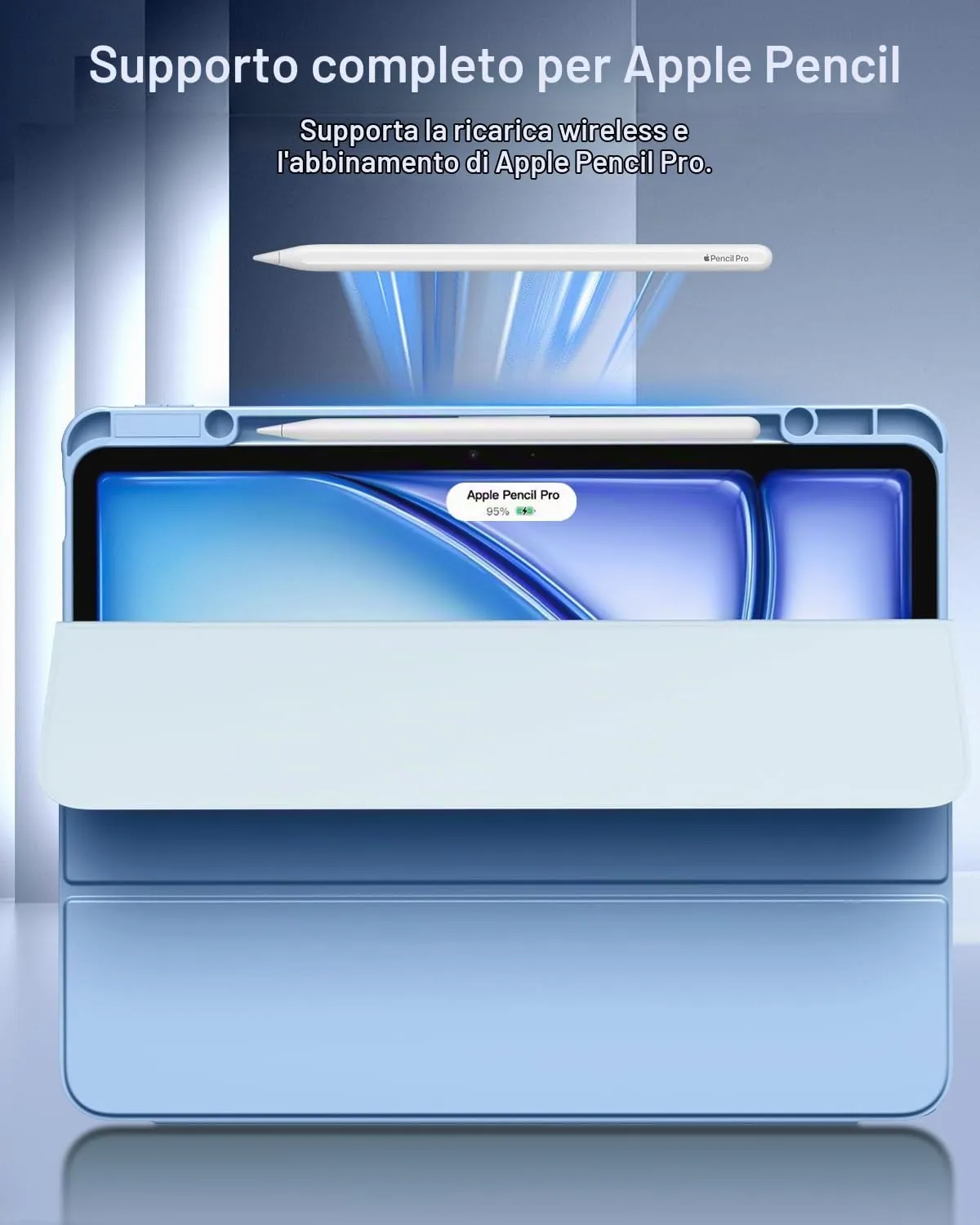 TiMOVO Cover per iPad Air 13 Pollici M4/M3/M2, Azzurro Cielo Soleggiato - immagine 7