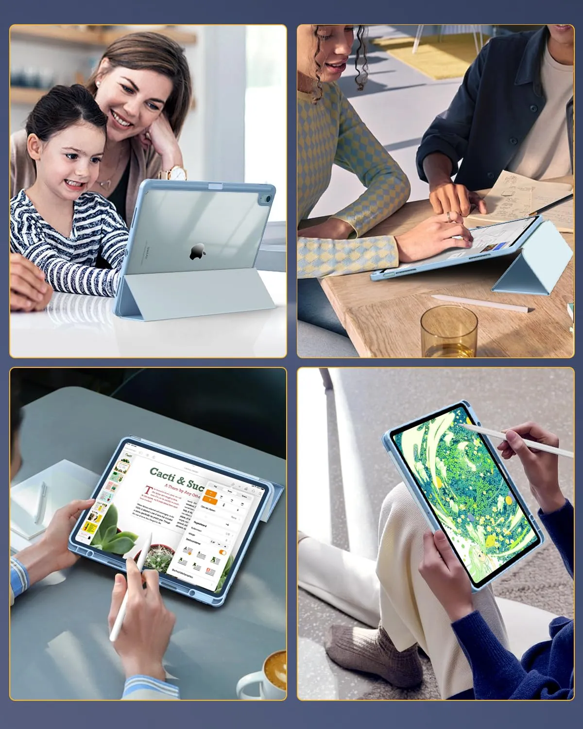 TiMOVO Cover per iPad Air 13 Pollici M4/M3/M2, Azzurro Cielo Soleggiato - immagine 9