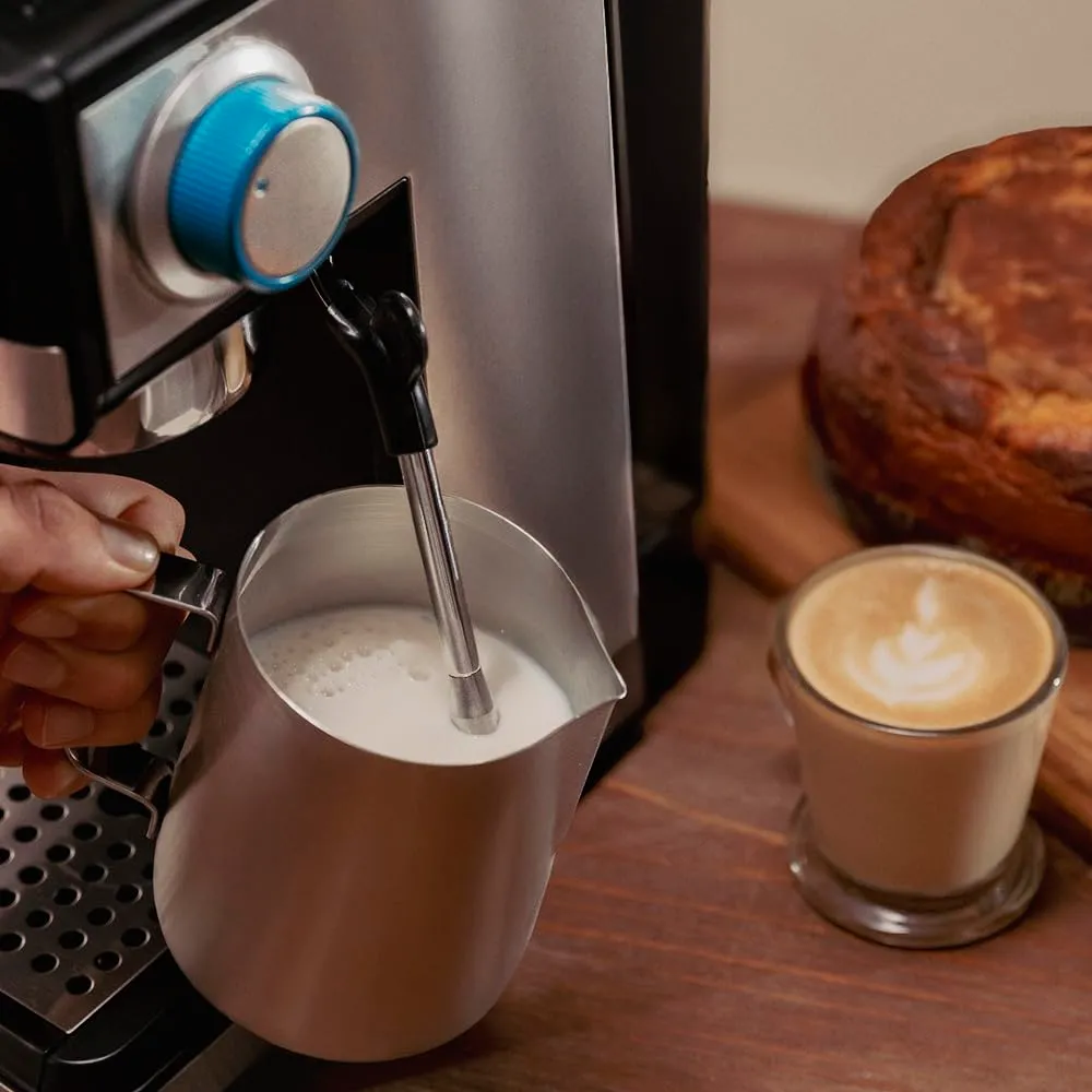 Cecotec Macchine da Caffè Espresso Power Espresso 20 Grind. 1350W, 20Bar, Caffè con Vapore, 2 Tazze, Schermo Tattile, Macinacaffè, Serbatoio Caffè 150g, Acqua 1.7L, Schiumatore, Thermoblock, Sicurezza - immagine 9