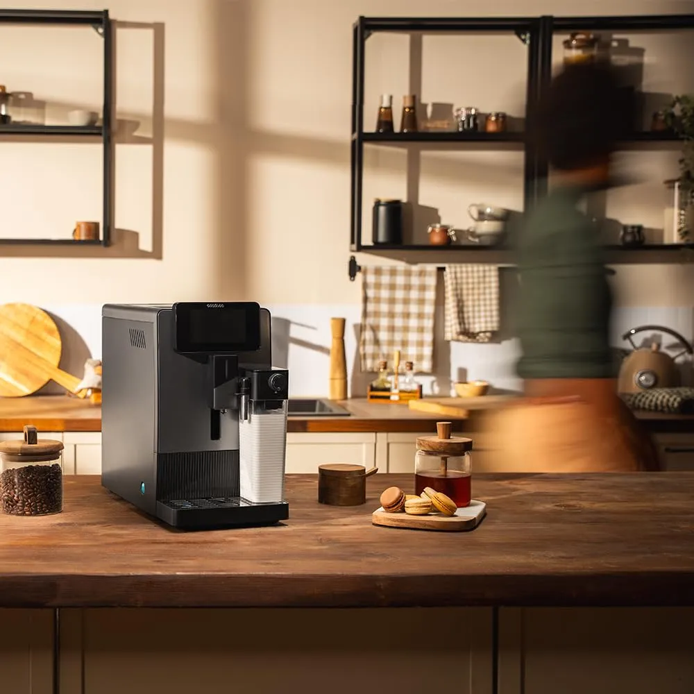 Cecotec Macchina da Caffè Superautomatica Cremmaet Latte Touch. 19Bar, Thermoblock, 12 Bevande, 4 Profili, Acqua 1.1L, 400ml Latte, Schermo TFT, Macinino Conico, Pulizia Automatica, Altezza Regolabile - immagine 11