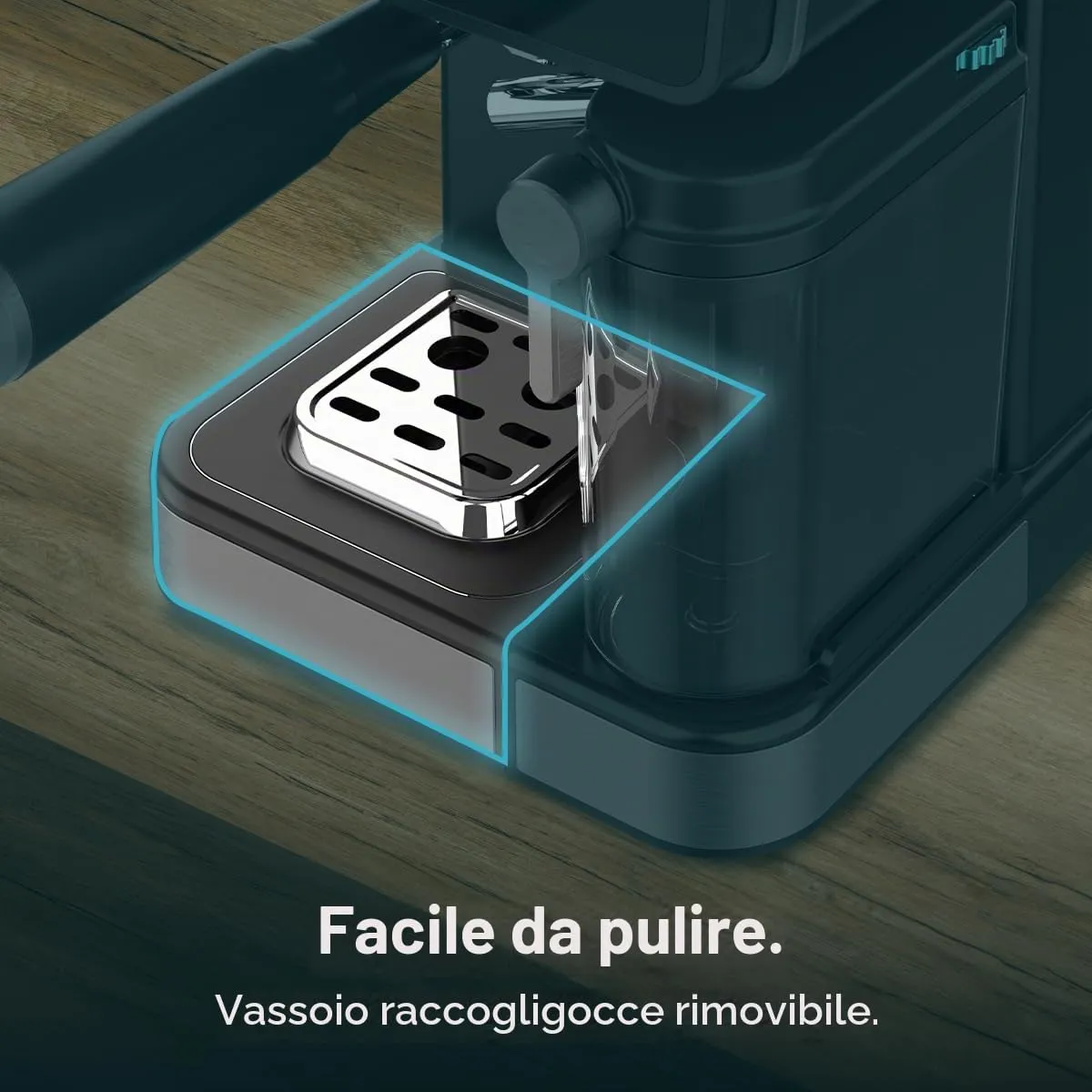 Cecotec Macchine da Caffè Espresso Semiautomatiche Power Espresso Touch ColdBrew Latte. 1350W, 20 Bar, Freddo, Tiepido, Caldo, Schermo Tattile, Serbatoio Acqua 1.5L, Latte 500ml, Doppio Braccio - immagine 11
