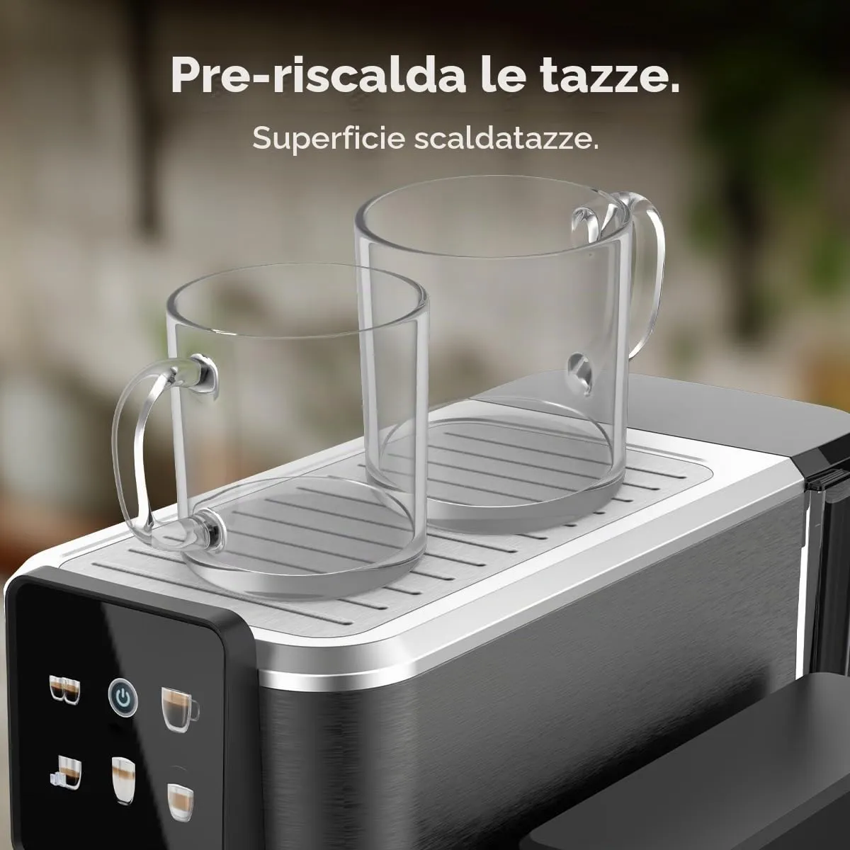 Cecotec Macchine da Caffè Espresso Semiautomatiche Cafelizzia ColdBrew Latte. 1350W, 20 Bar, ColdBrew, Schermo a Colori Tattile, Serbatoio Acqua 1.2L e 1000ml Latte, Scalda Tazze, Doppio Braccio - immagine 12