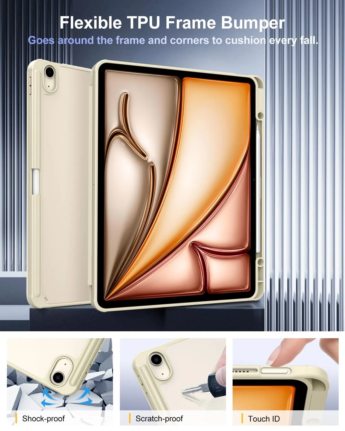 TiMOVO Cover per iPad Air 13 Pollici M4/M3/M2, Galassia - immagine 3