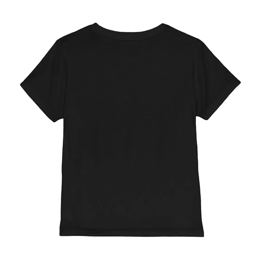 KPOP Demon Hunters Huntrix Huntrx Golden Trio Pose T-Shirt Bambini, Nero, 5–6 A - immagine 3