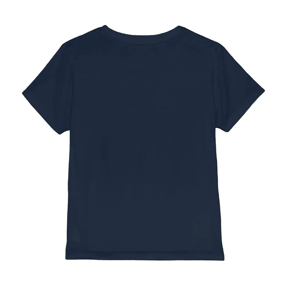 KPOP Demon Hunters Huntrix Huntrx Golden Trio Pose T-Shirt Bambini, Navy, 7–8 A - immagine 3