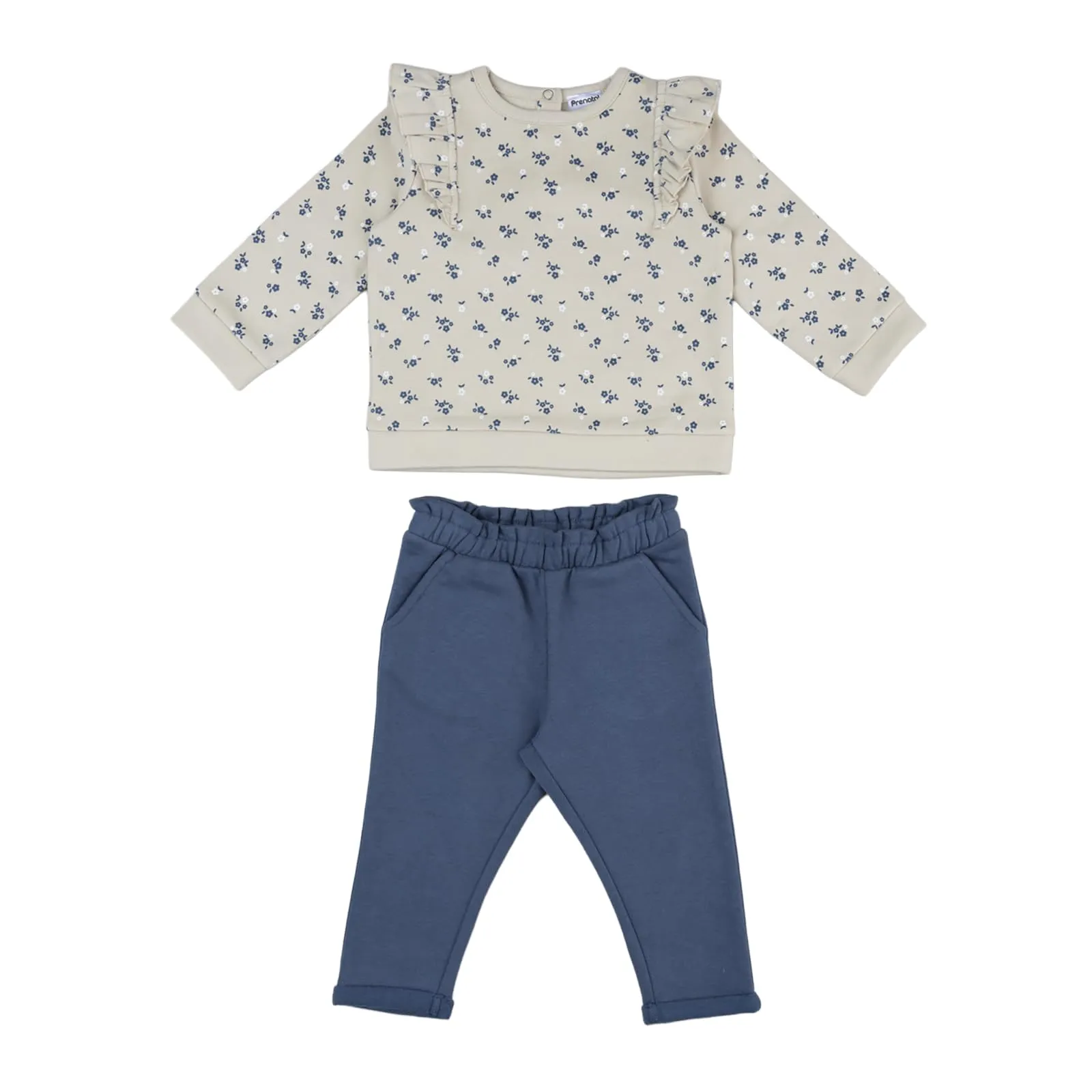 Prénatal Prénatal Baby Girls In Morbido Cotone Fw25 1 Beige 9-12 M - immagine 1