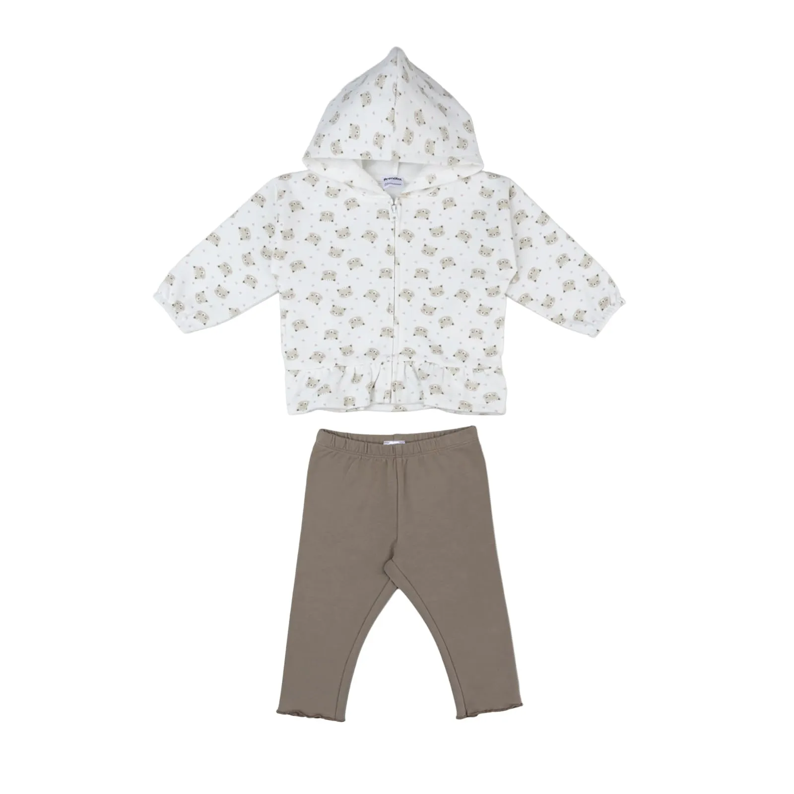 Prénatal Prénatal Baby Girls In Morbido Cotone Fw25 1 Panna 12-18 M - immagine 1