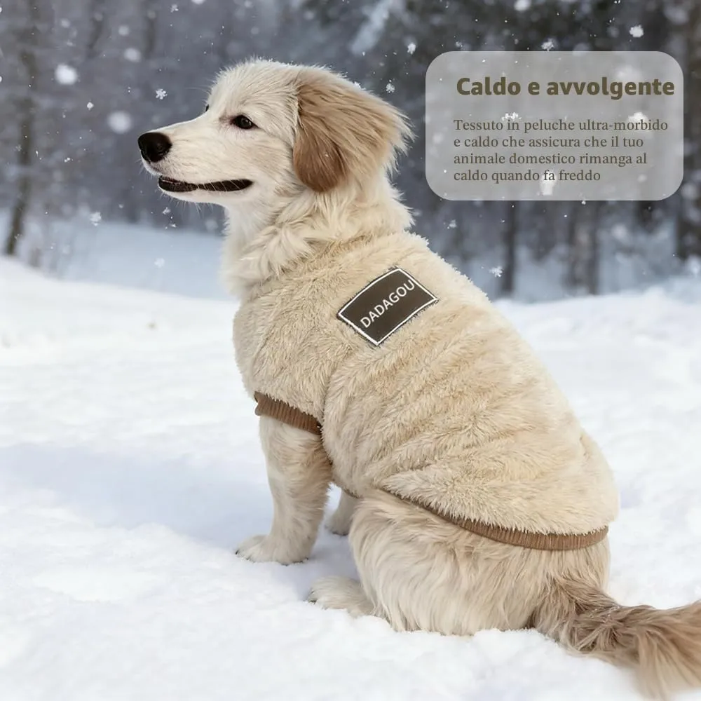 Maglione Cane Taglia Piccola, yisight Vestiti per Cani Piccoli con Anello a D, Vestiti in Pile Cane, Vestiti Caldi perr Animali Domestici, Antivento per Esterno, per Chihuahua Yorkie - immagine 5