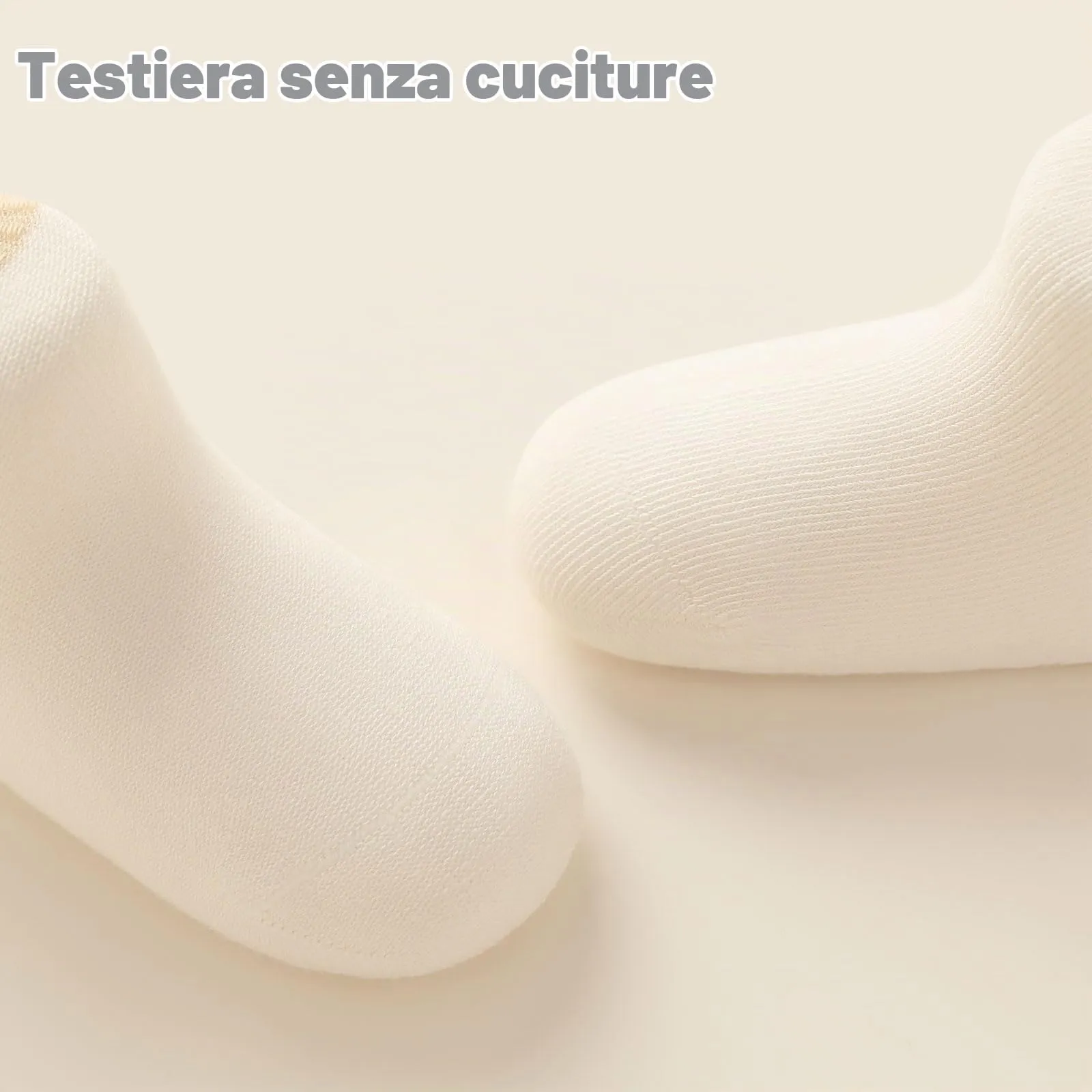 QIYIENDIAN Calzini antiscivolo per bambini in cotone 5 paia calzini neonati animati(Yellow duck,0-1Y - immagine 2