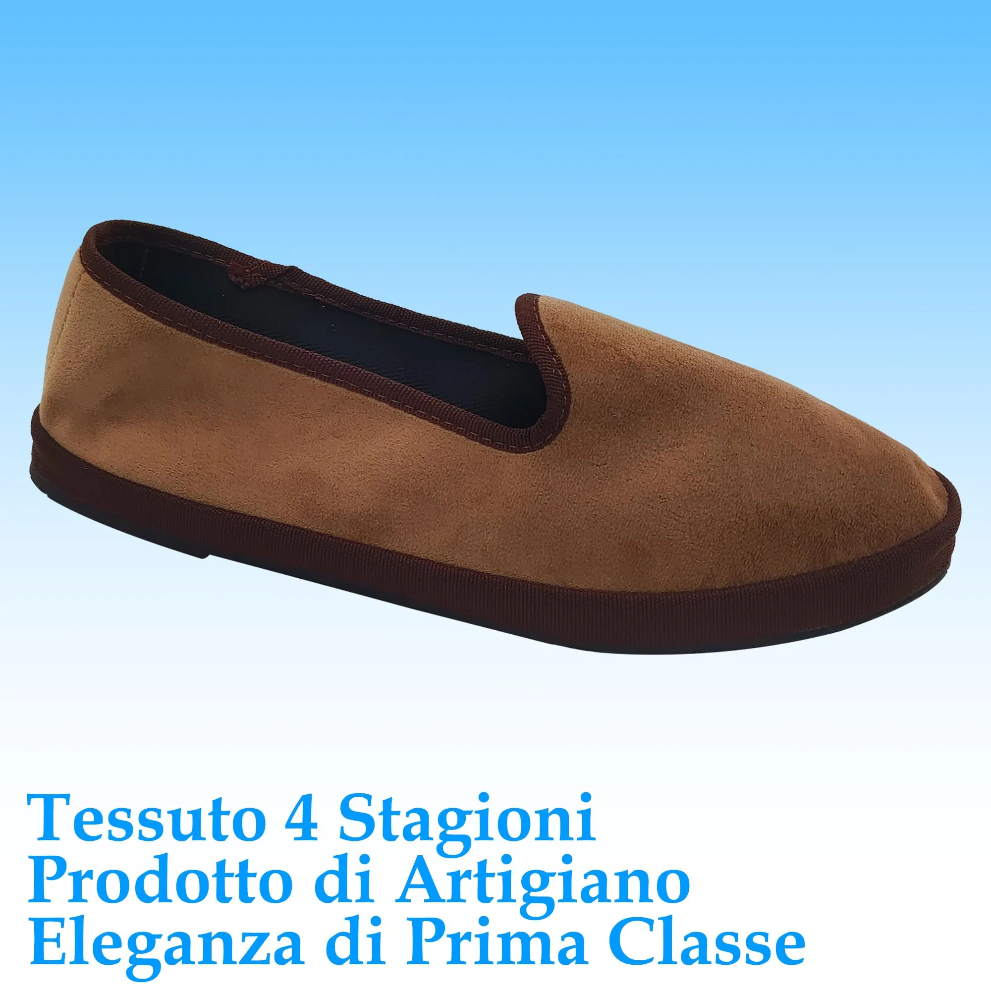 Giò Dreams Le Originali Friulane in Velluto Scarpe Fondo Carrarmato Ballerine Donna 100% Made in Italy (Nocciola, Sistema Taglie Calzature EU, Adulto, Donna, Numero, Media, 39) - immagine 4