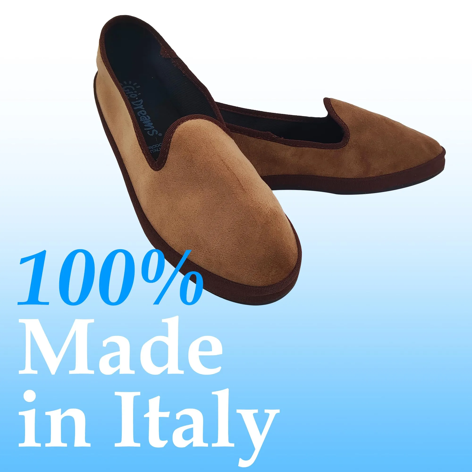 Giò Dreams Le Originali Friulane in Velluto Scarpe Fondo Carrarmato Ballerine Donna 100% Made in Italy (Nocciola, Sistema Taglie Calzature EU, Adulto, Donna, Numero, Media, 41) - immagine 5