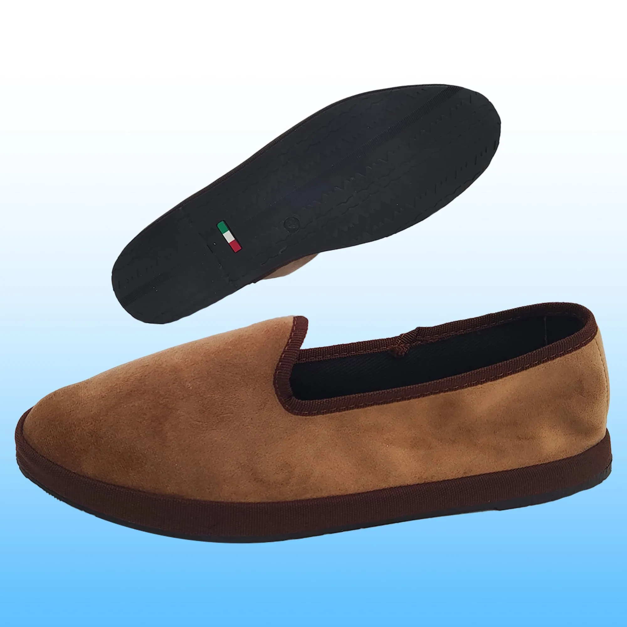 Giò Dreams Le Originali Friulane in Velluto Scarpe Fondo Carrarmato Ballerine Donna 100% Made in Italy (Nocciola, Sistema Taglie Calzature EU, Adulto, Donna, Numero, Media, 38) - immagine 3