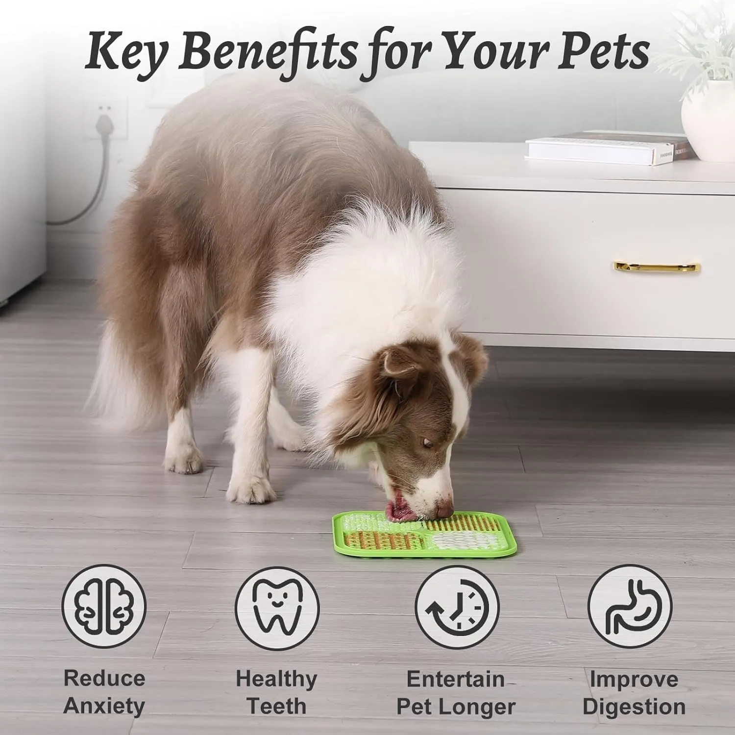 MateeyLife 2 PZ Tappetini Piccoli da Leccare per Cani con Ventose, Ciotole per Alimentazione Lenta, Tappetino per Leccare Gatti per Alleviare l'Ansia, Giocattoli per Cani per Tenerli Occupati - immagine 4