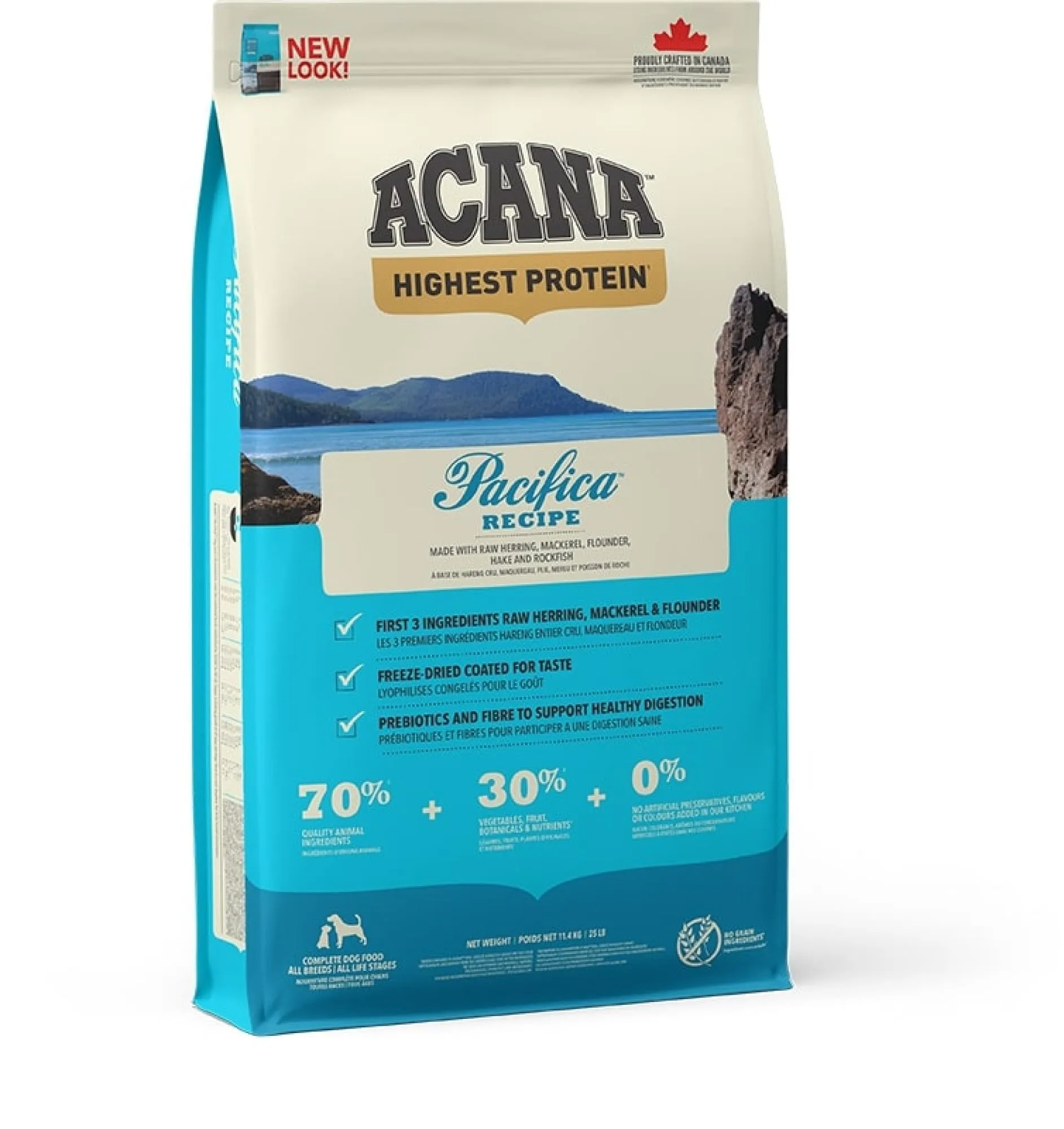 Acana Pacifica crocchette per cani 11,4kg con pesce fresco 60 x cento - immagine 2