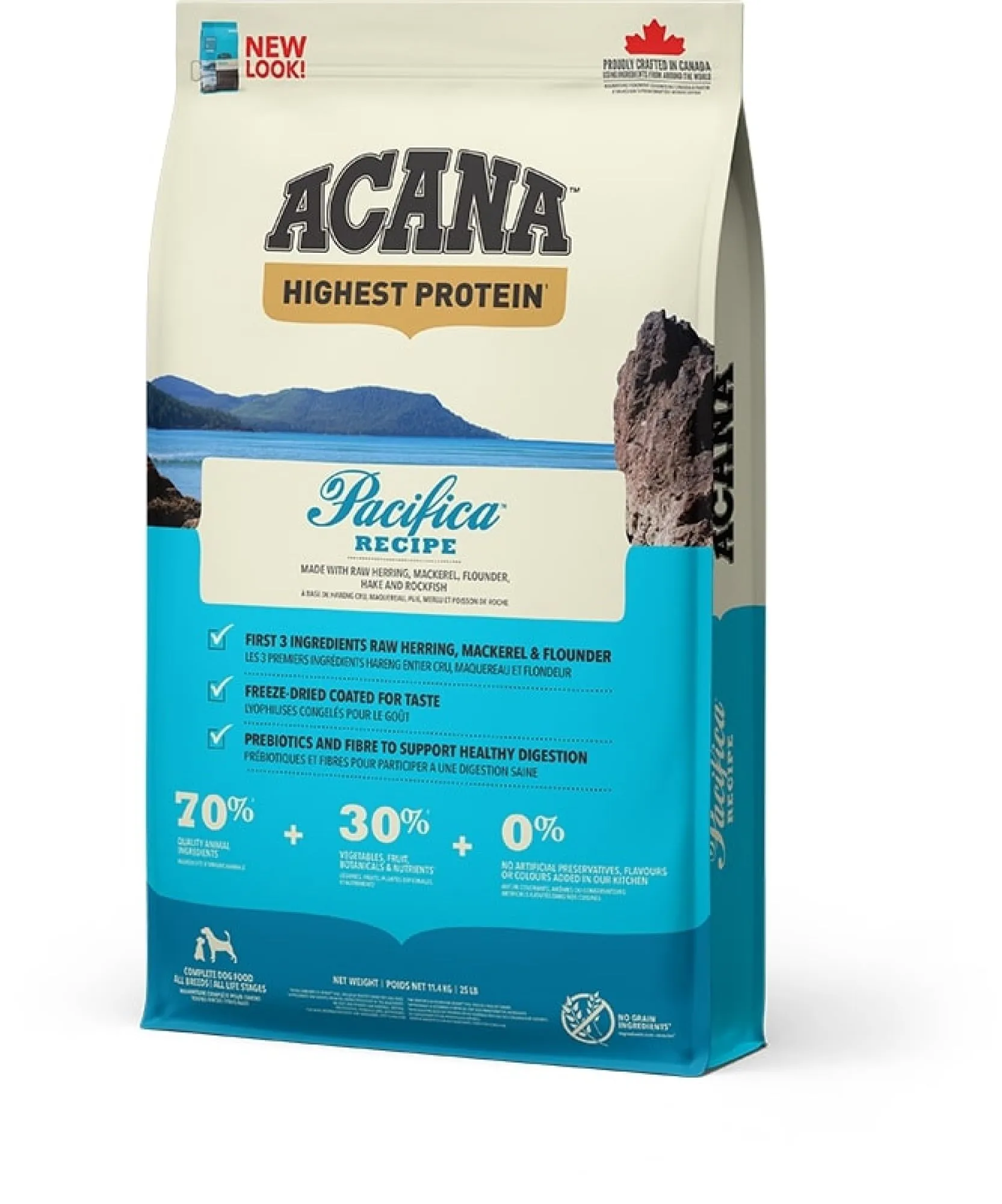 Acana Pacifica crocchette per cani 11,4kg con pesce fresco 60 x cento - immagine 4