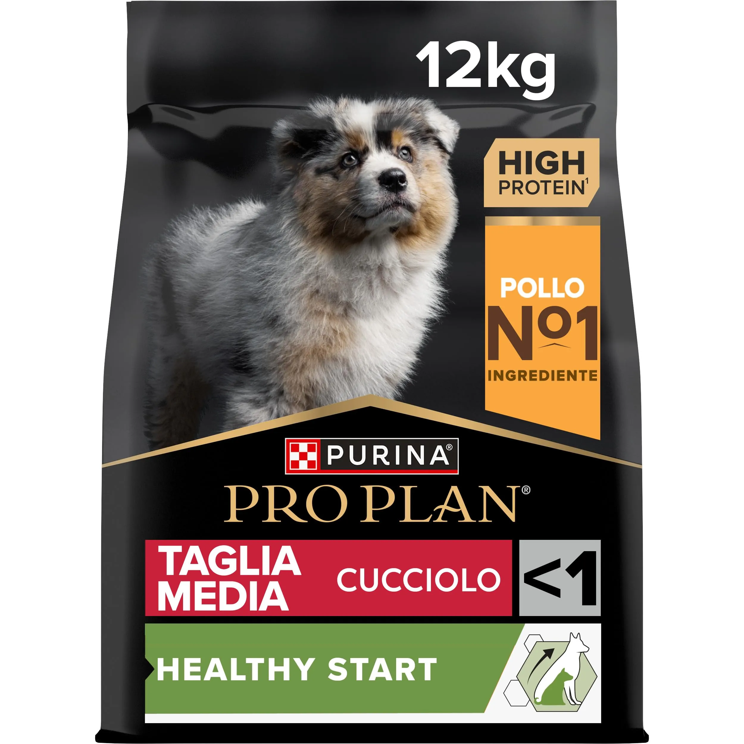 PURINA PRO PLAN Healthy Start Medium Crocchette per Cani Cuccioli con Pollo Sacco da 12kg - immagine 1