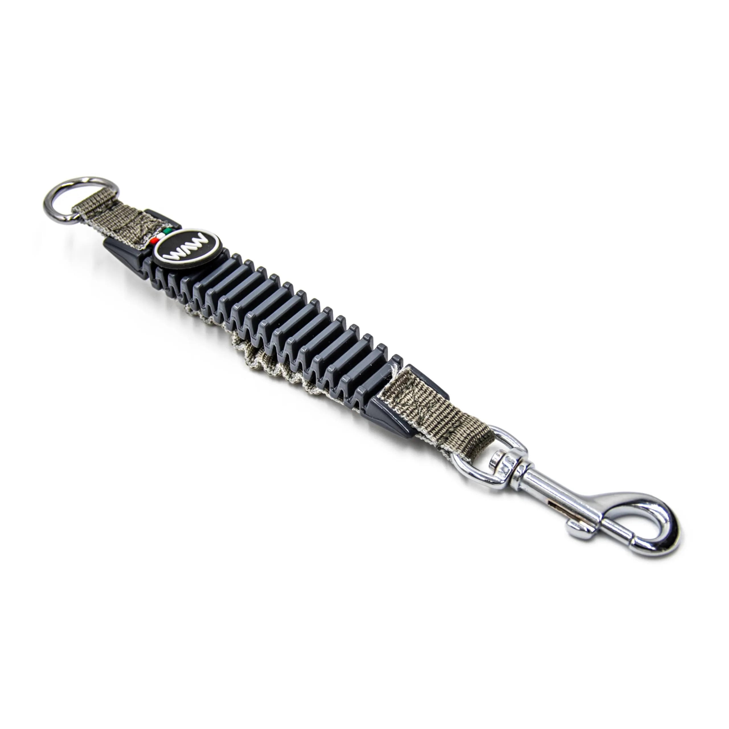 WAW, Smorzatore Antishock per Guinzaglio Cani, per Cani da 1 a 50 kg, Taglia XXS, Grigio/Nero, Linea Basic - immagine 1