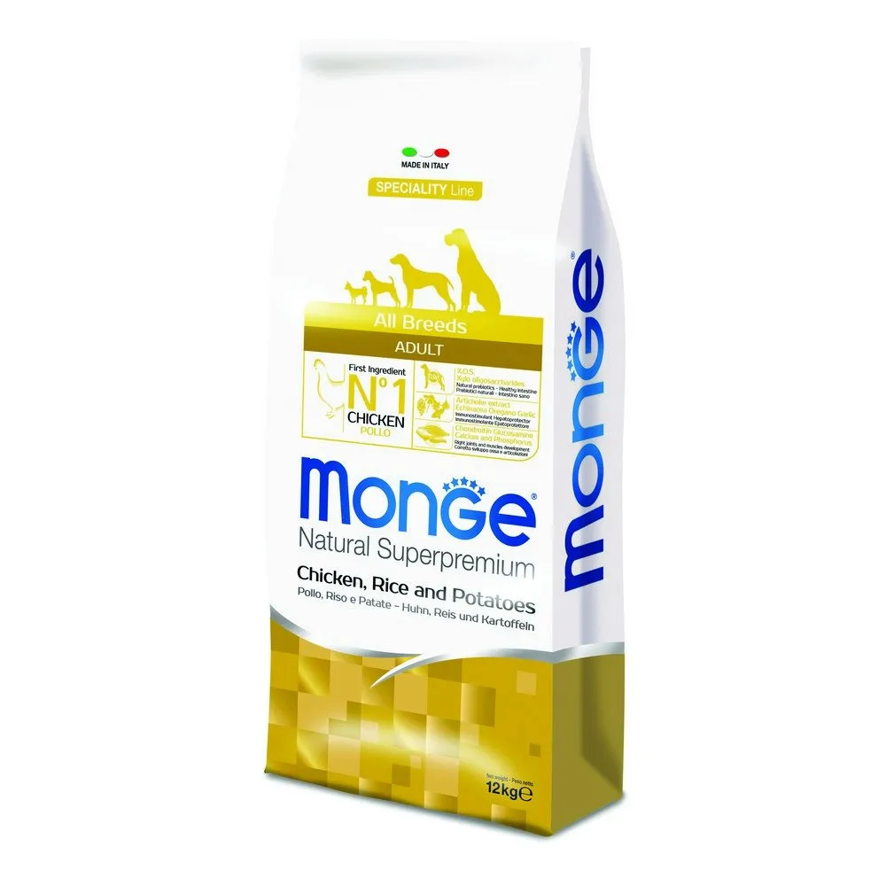 Monge Pollo Riso e Patate All Breeds 12 kg - immagine 1