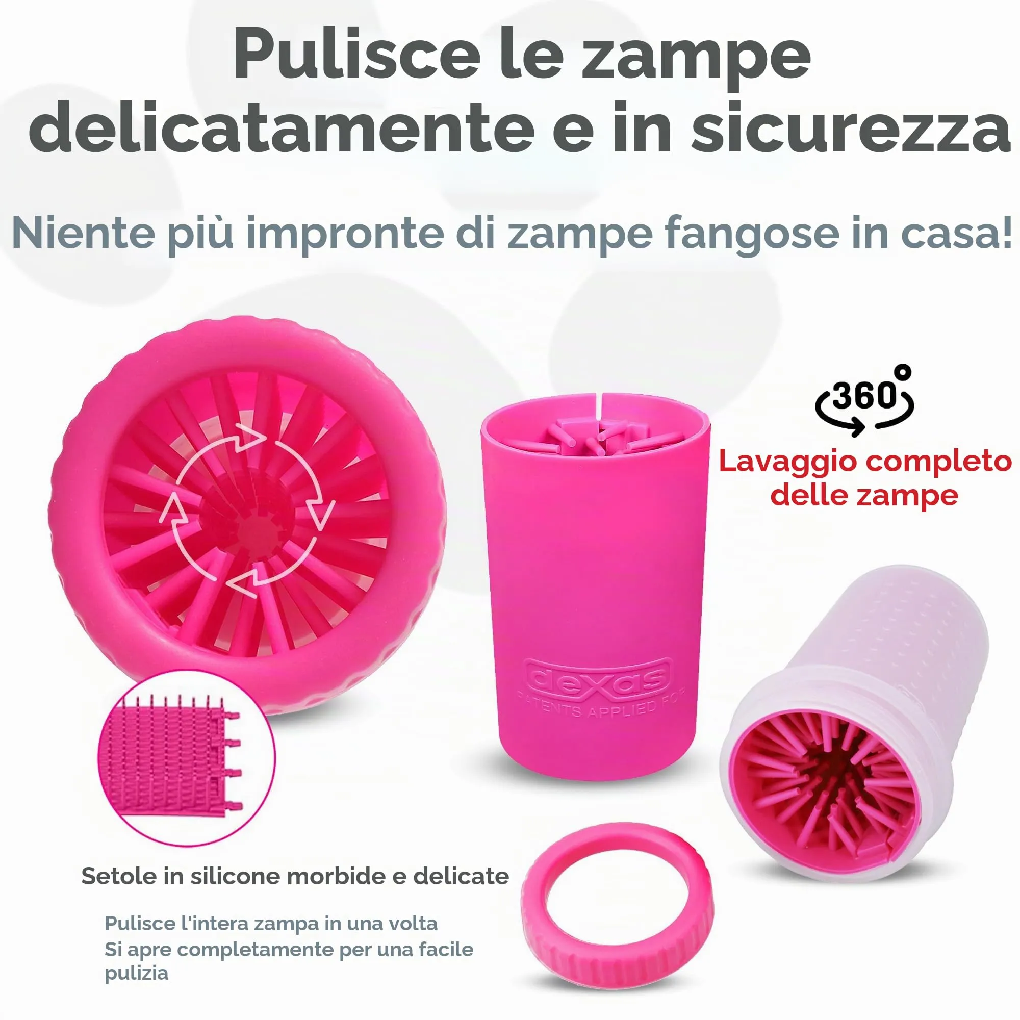 Dexas MudBuster Pulisci Zampe per Cani Portatile - immagine 2