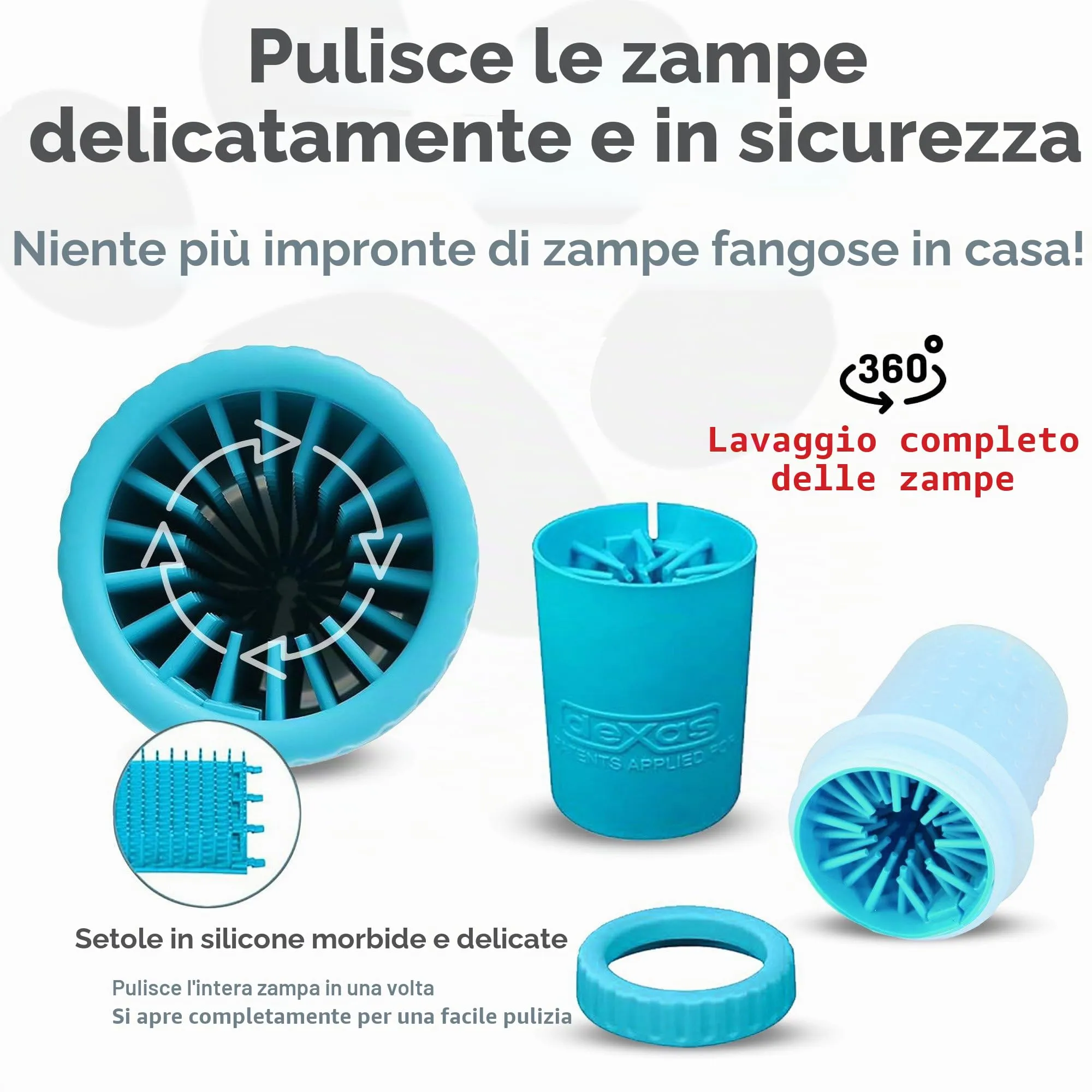 Dexas MudBuster Pulisci Zampe per Cani Portatile - immagine 2