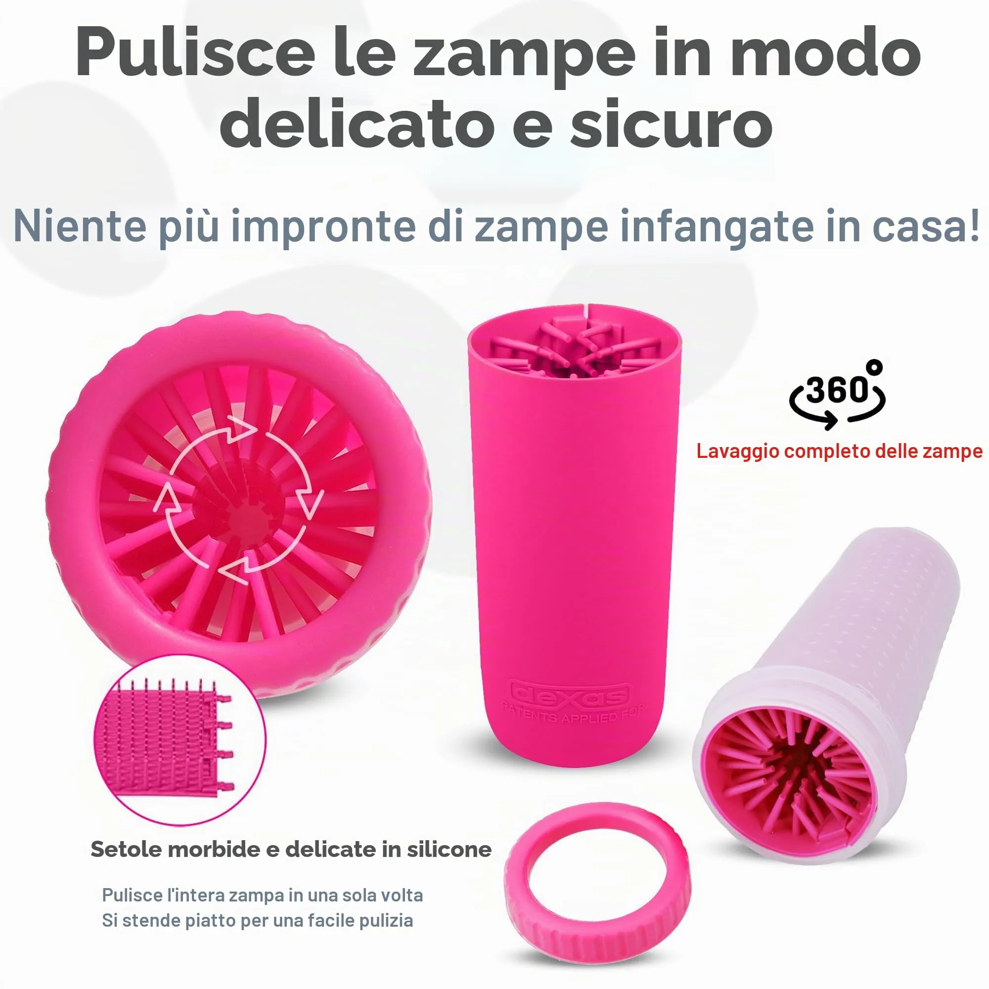 Dexas MudBuster Pulisci Zampe per Cani Portatile - immagine 2