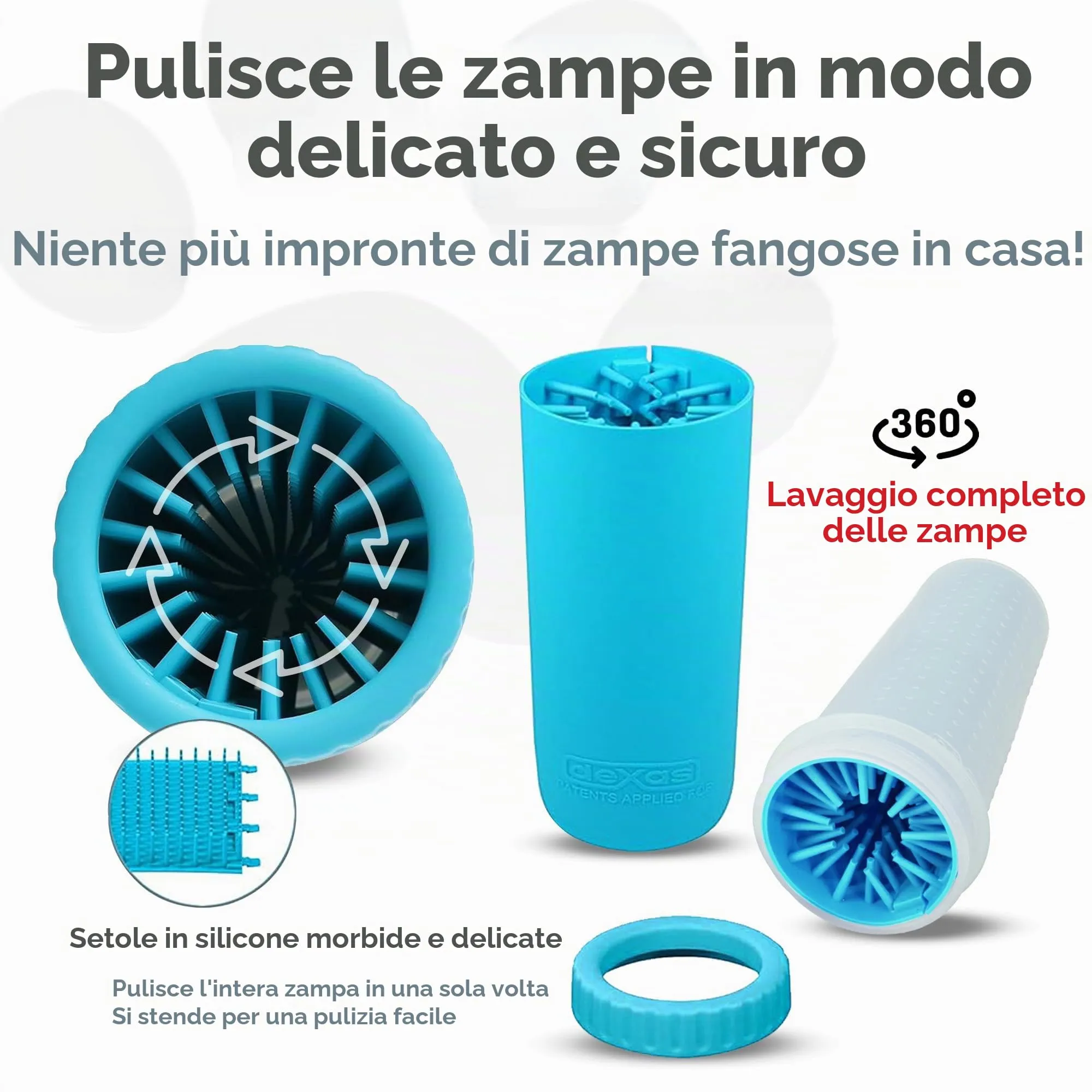 Dexas MudBuster Pulisci Zampe per Cani Portatile - immagine 2