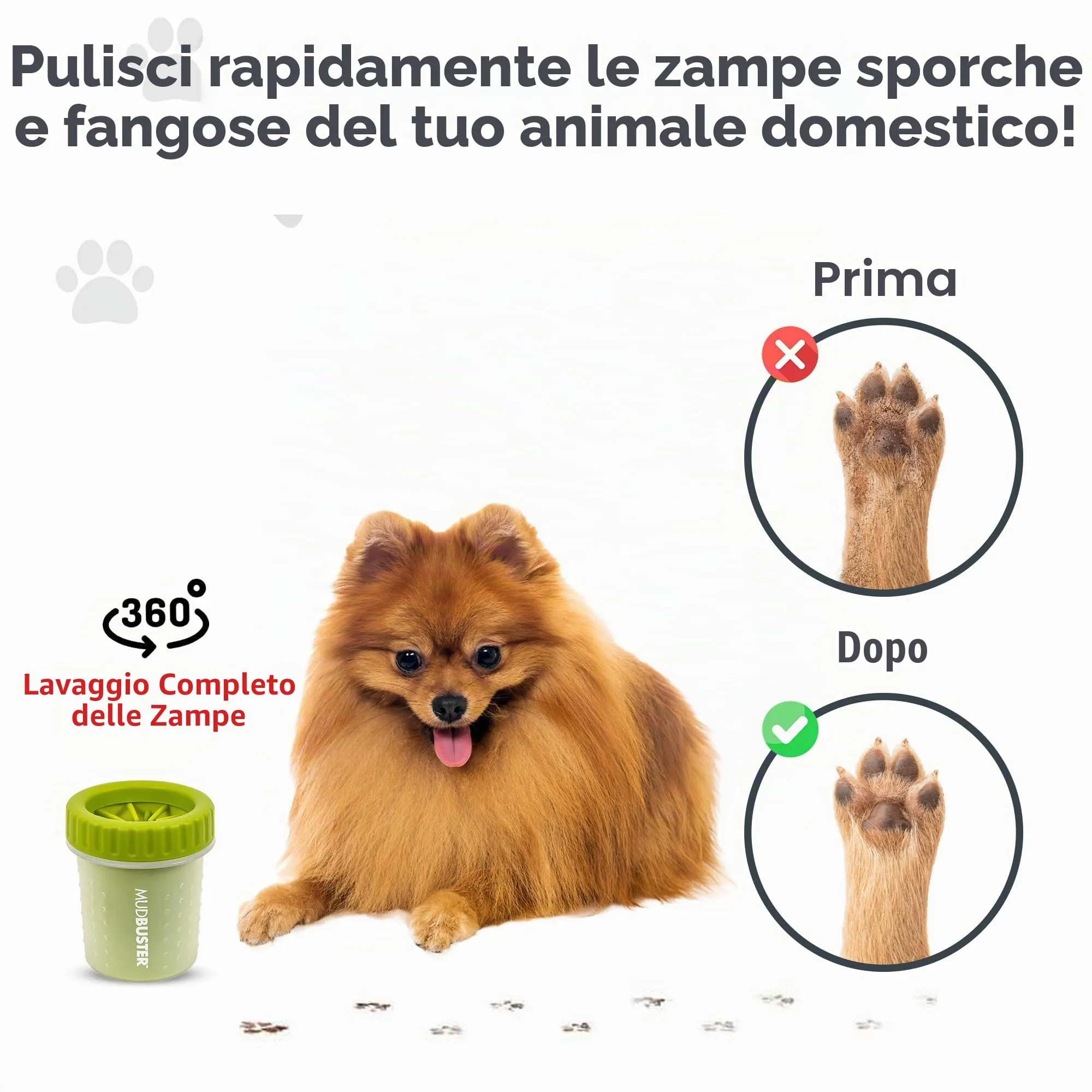 Dexas MudBuster Pulisci Zampe per Cani Portatile - immagine 4