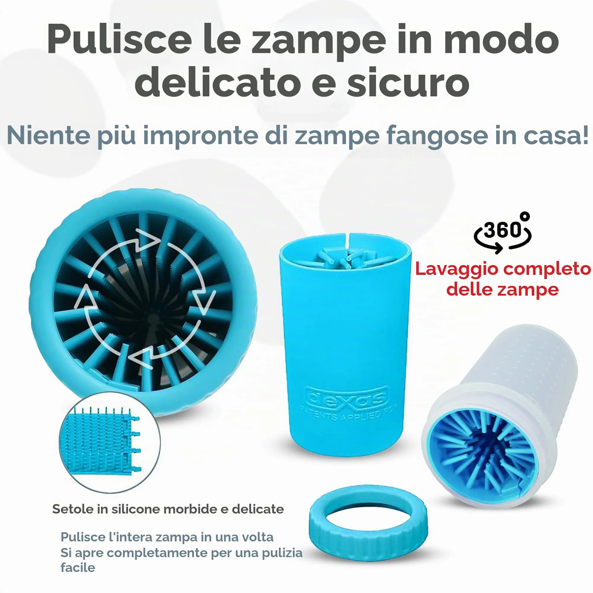 Dexas MudBuster Pulisci Zampe per Cani Portatile - immagine 2