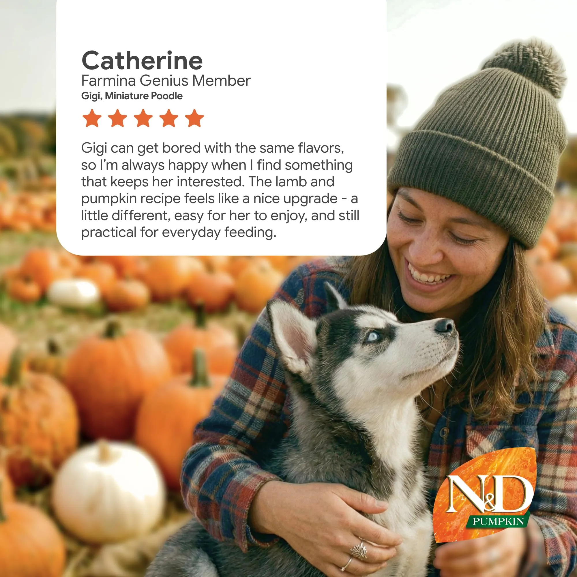 Farmina, N&D Pumpkin, Agnello, Zucca e Mirtilli, Cane Adult Mini, 7kg - immagine 10