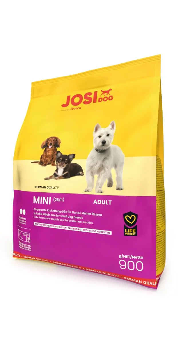 JosiDog Mini (1 x 900 g) | Cibo per cani di piccola taglia | cibo secco di alta qualità per cani adulti | powered by JOSERA | Confezione da 1 - immagine 1