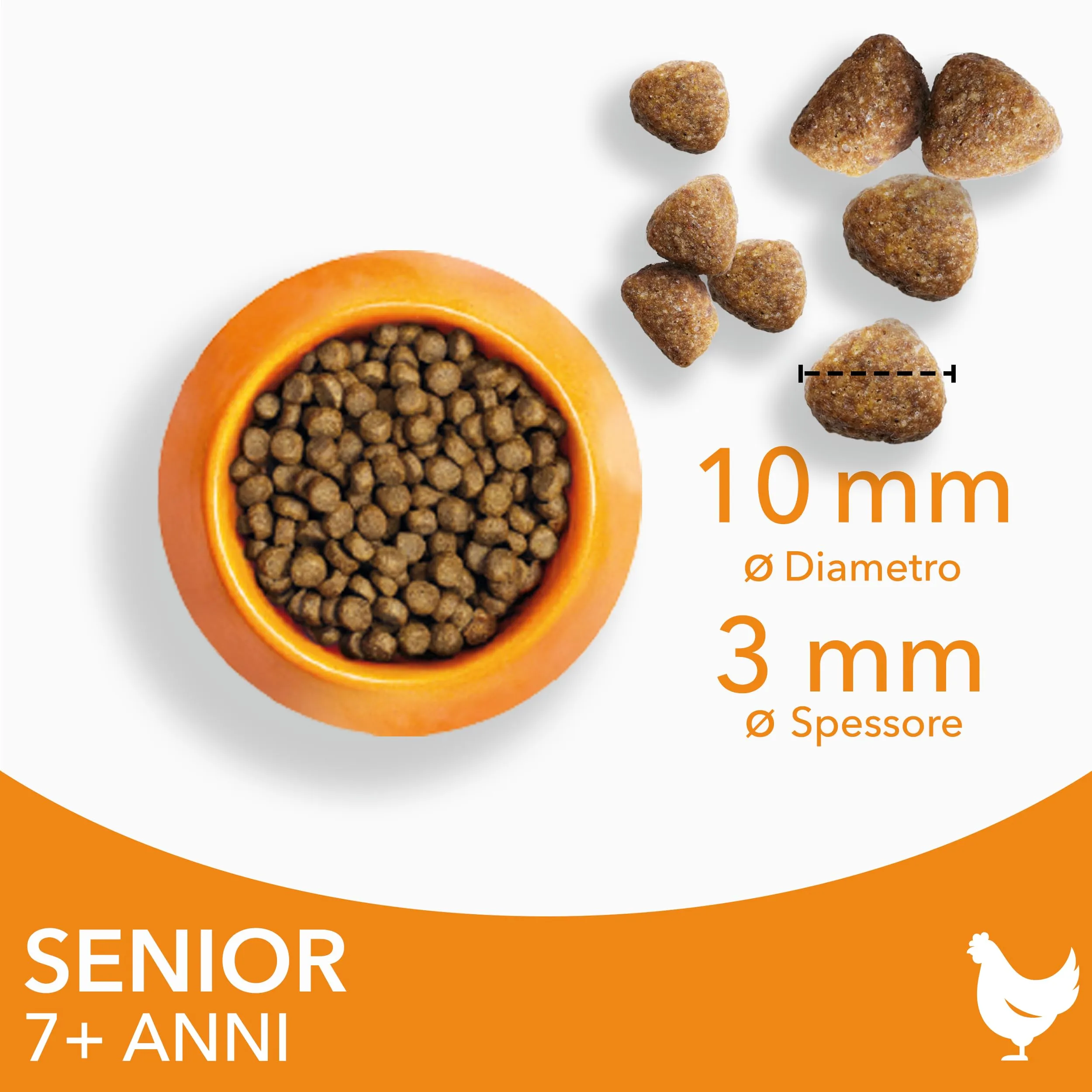IAMS Senior - Cibo secco per gatti anziani con pollo fresco, 3 kg - immagine 2