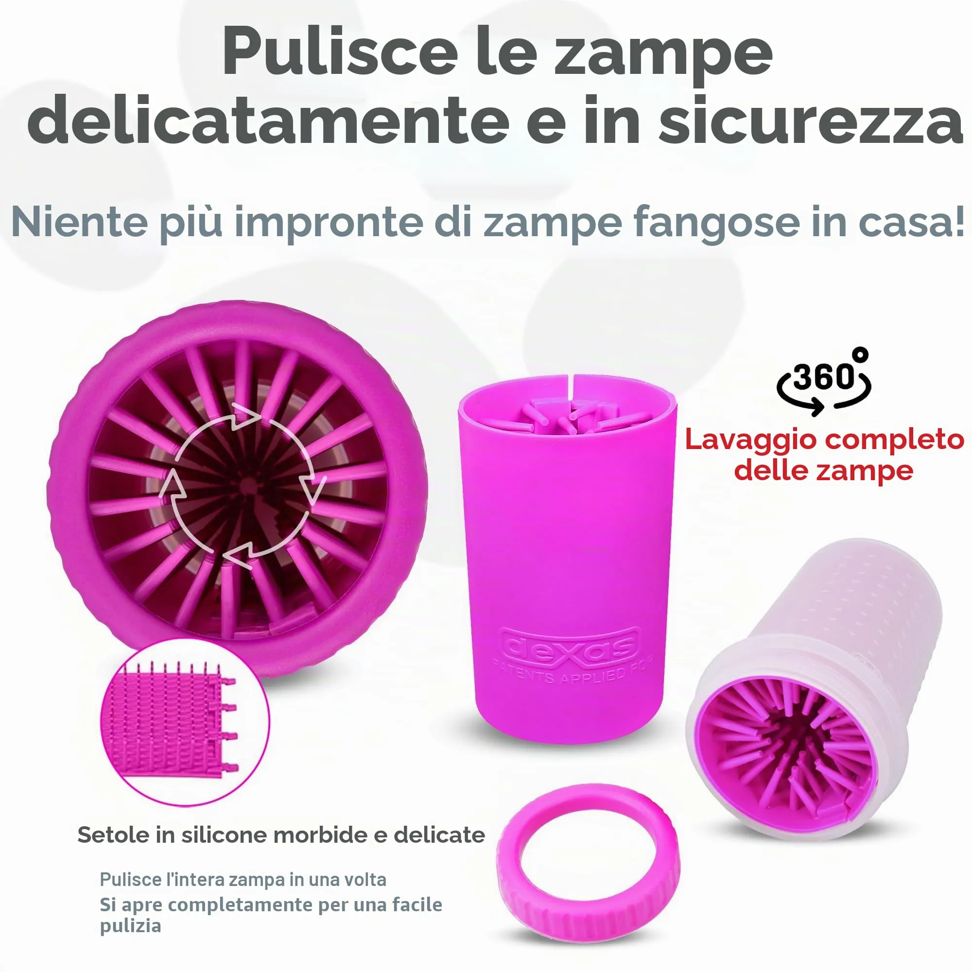 Dexas MudBuster, misura M, fucsia - immagine 2