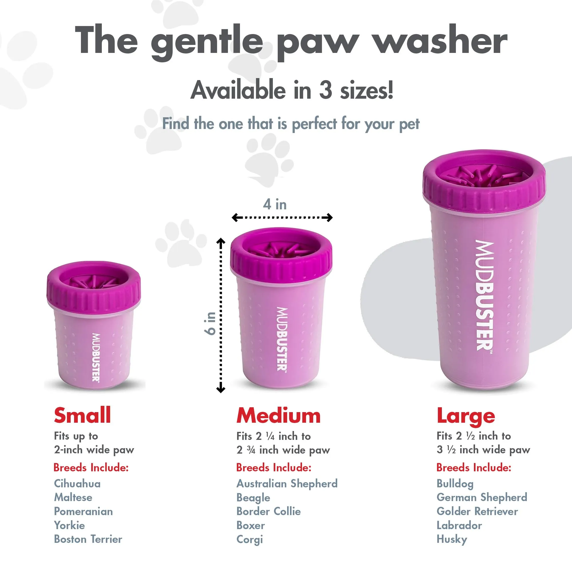 Dexas MudBuster, misura M, fucsia - immagine 3