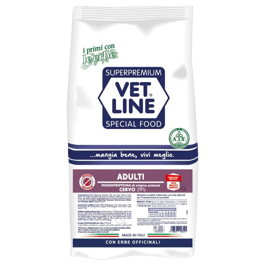 Vet Line Adulti monoproteico Cervo 29% - immagine 1