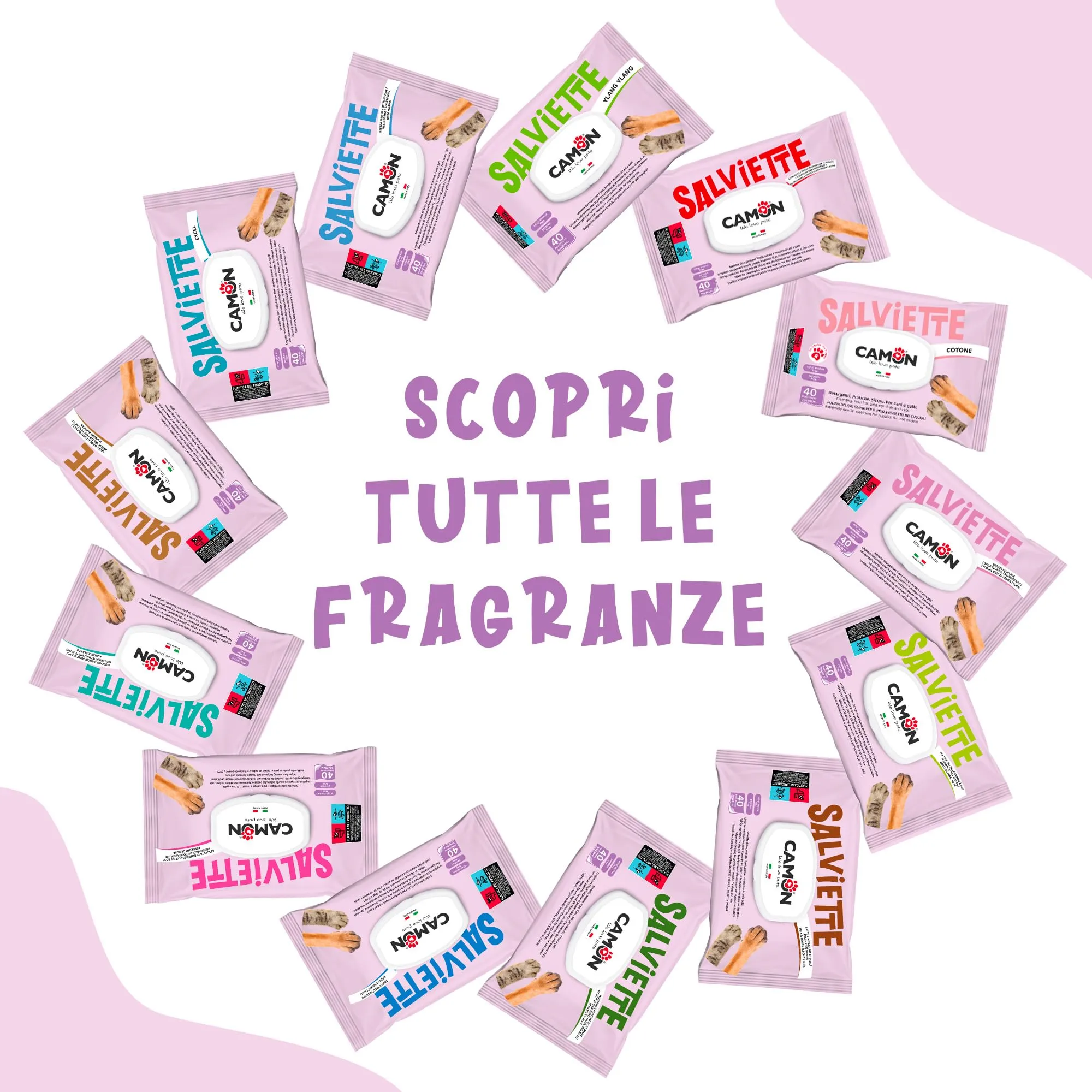CAMON - Salviettine da Dito per Pulizia Orecchie Cani e Gatti, Box da 50pz - immagine 5