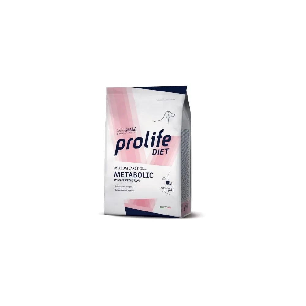 Prolife crocchette diet metabolic medium large 8 kg - immagine 1