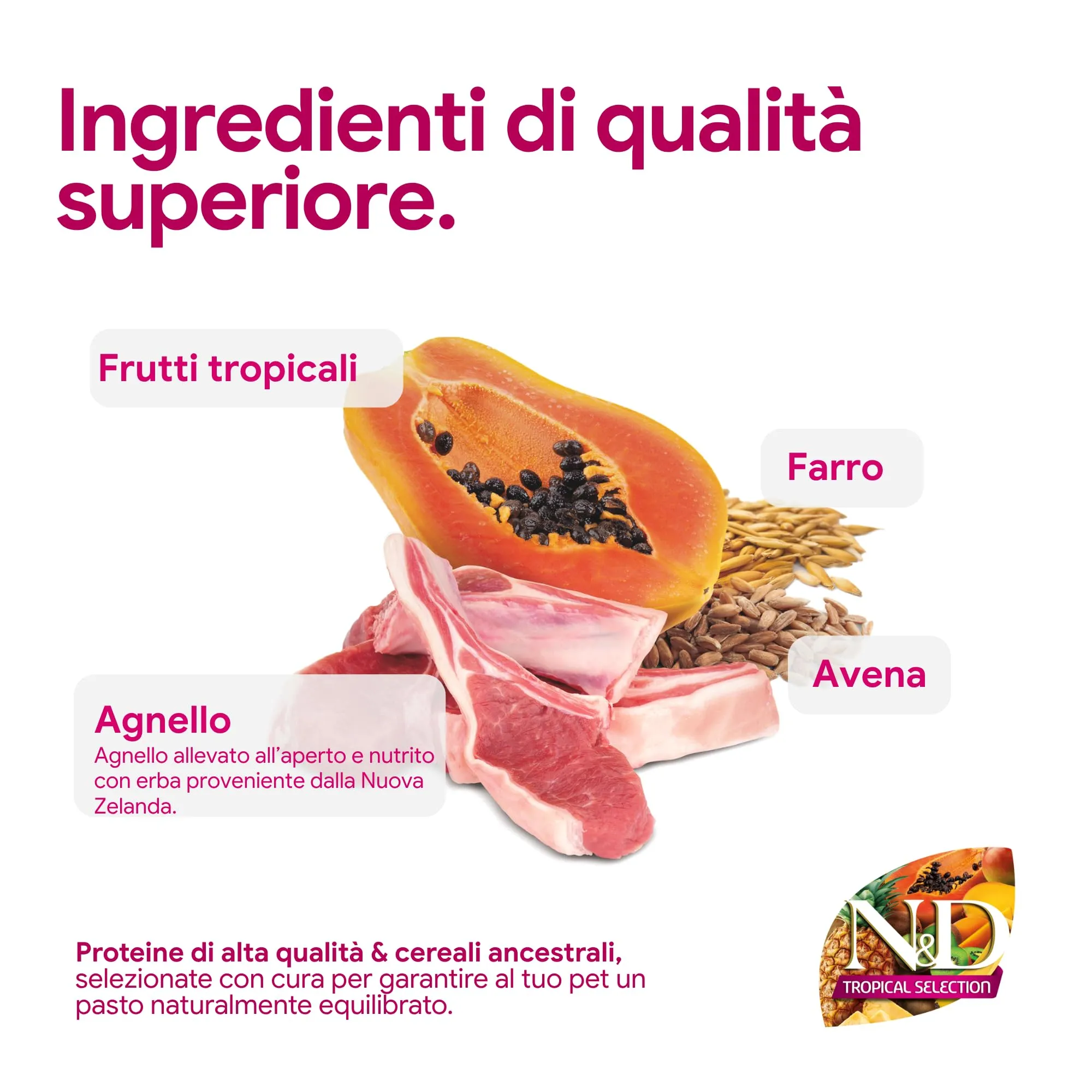 N&D Tropical Selection Lamb and tropical fruits Puppy Medium & Maxi 10.00 kg - immagine 4