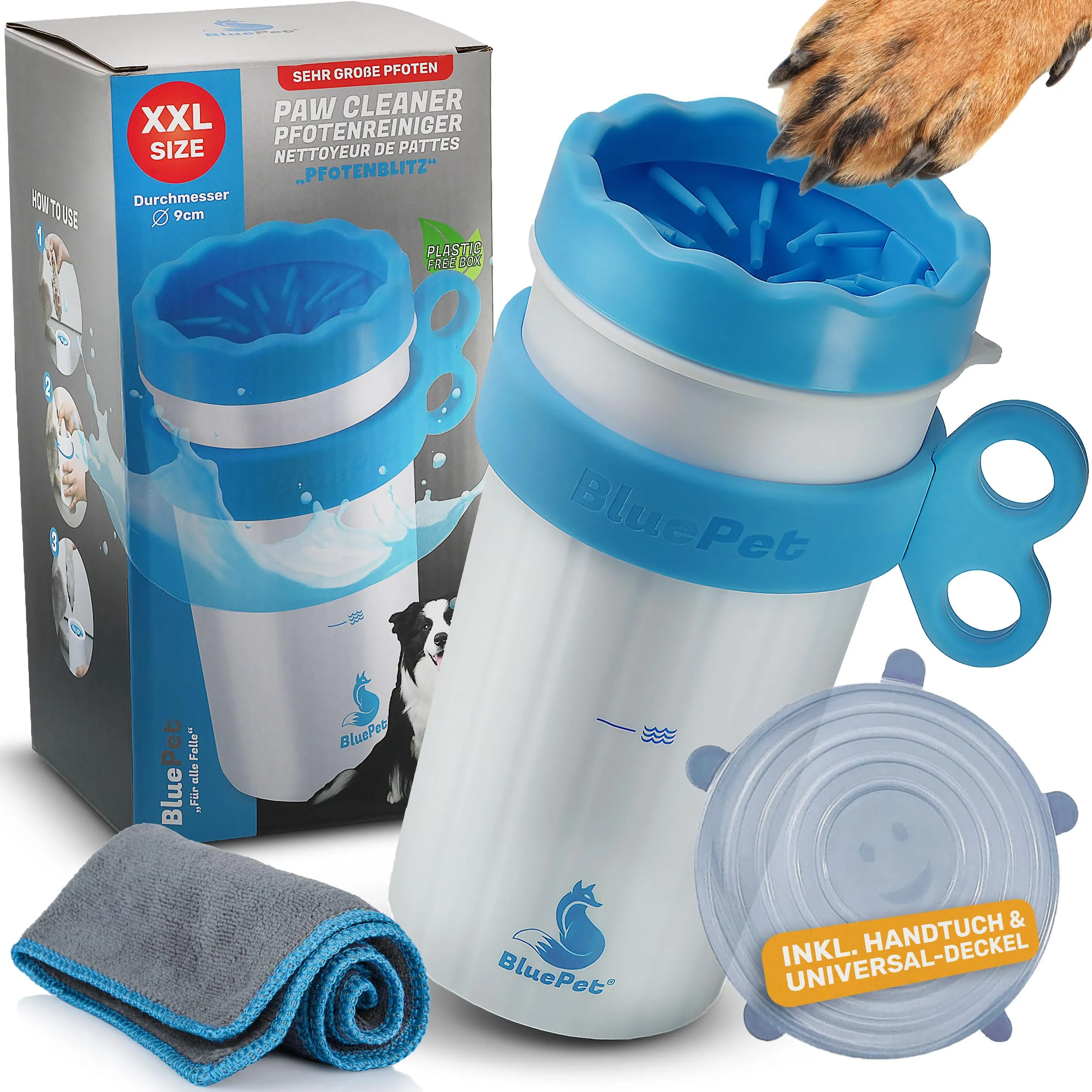 BluePet Pulisci Zampe Cane, Lava Zampe per Cani, Pulitore Zampe, Lavazampe - immagine 1