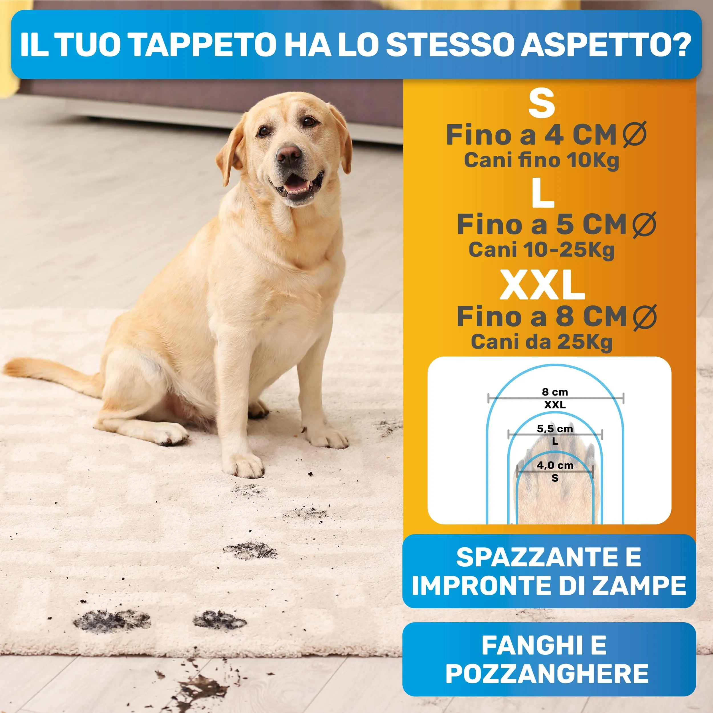 BluePet Pulisci Zampe Cane, Lava Zampe per Cani, Pulitore Zampe, Lavazampe - immagine 2