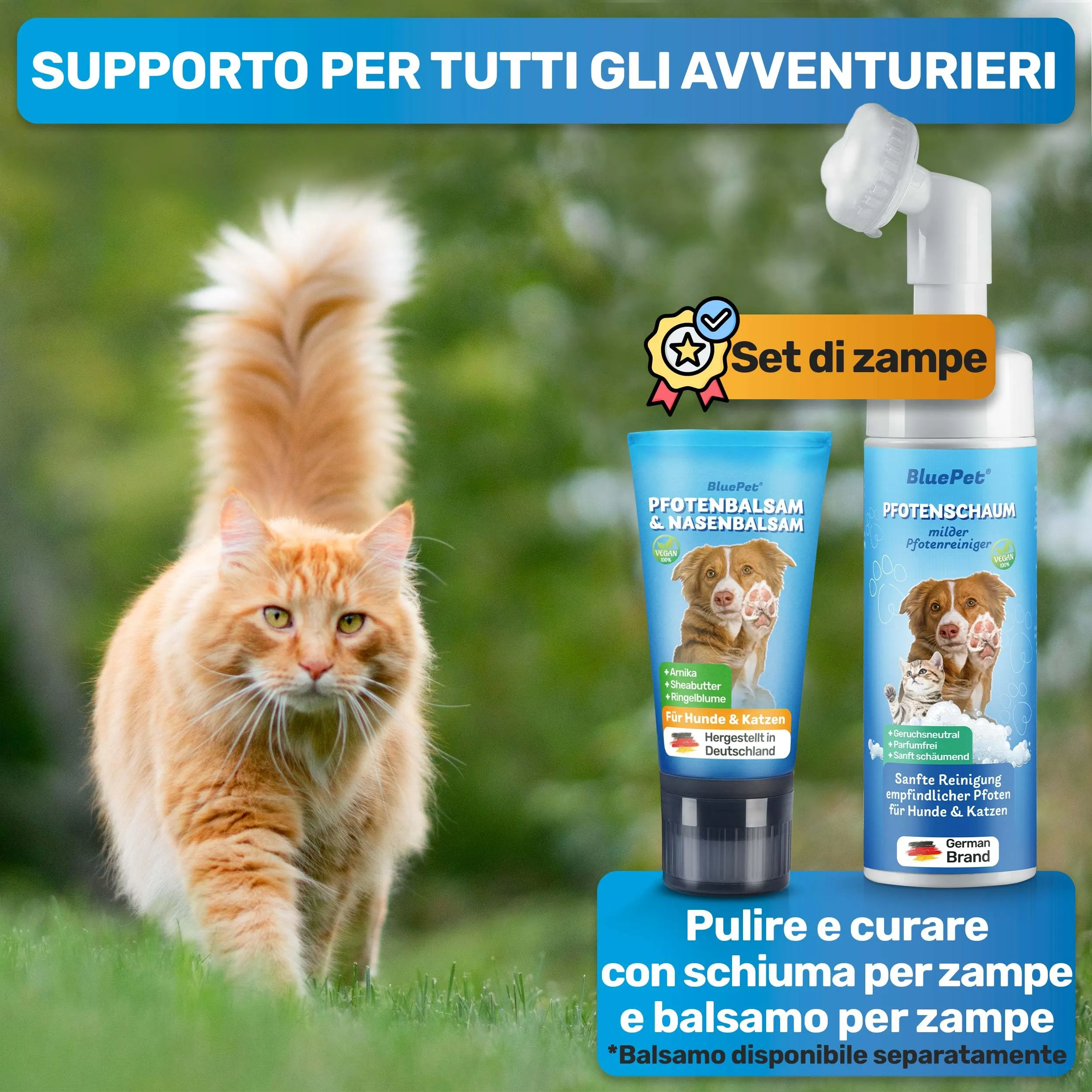 BluePet Detergente Zampe Cane 200ml, Pulisci Zampe, Schiuma Lavazampe - immagine 5